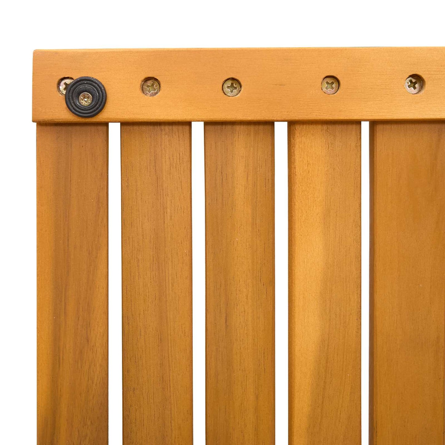 Badematte Uni Braun 100 x 55 cm Massives Akazienholz