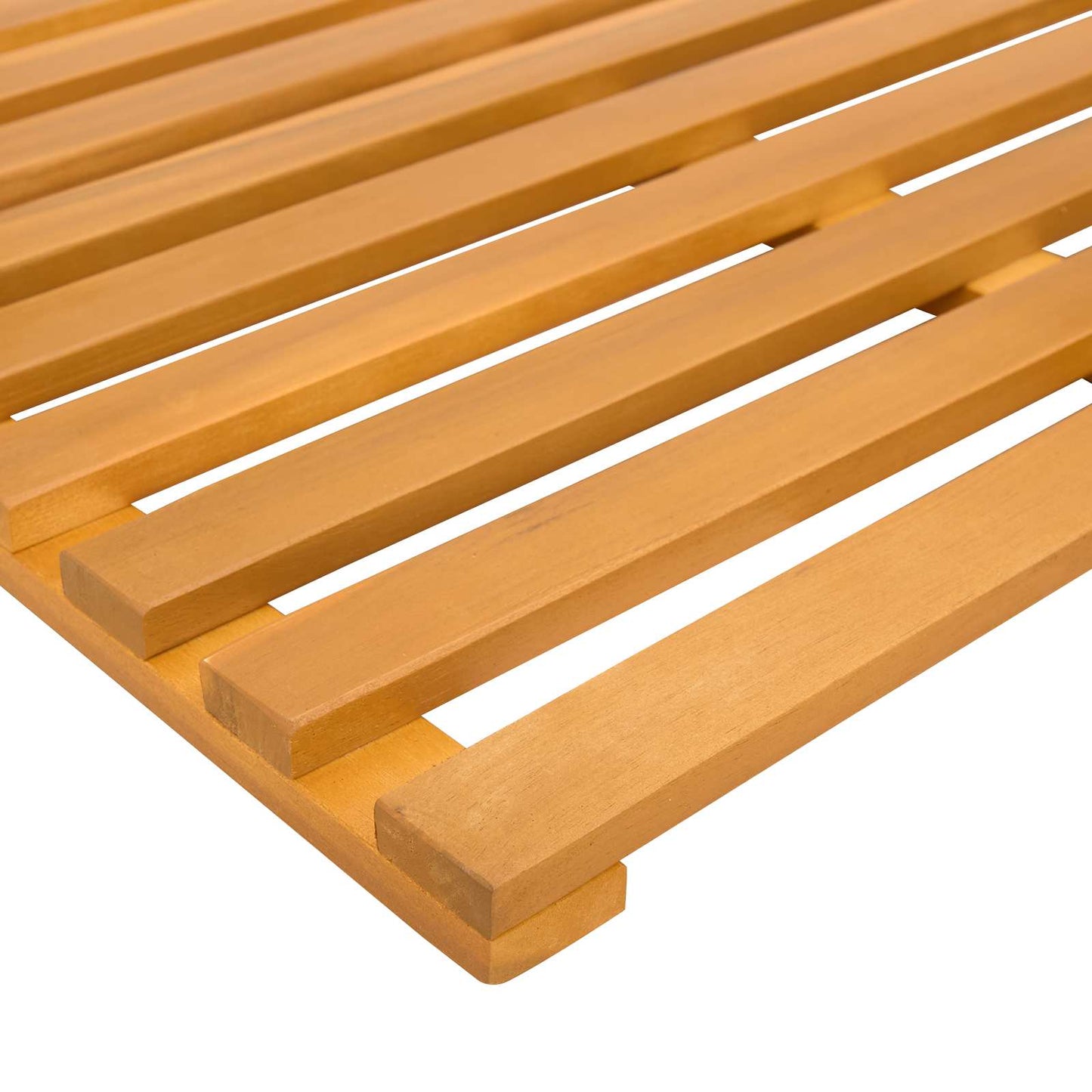 Badematte Braun 56 x 37 x 2,5 cm Massivholz Akazie