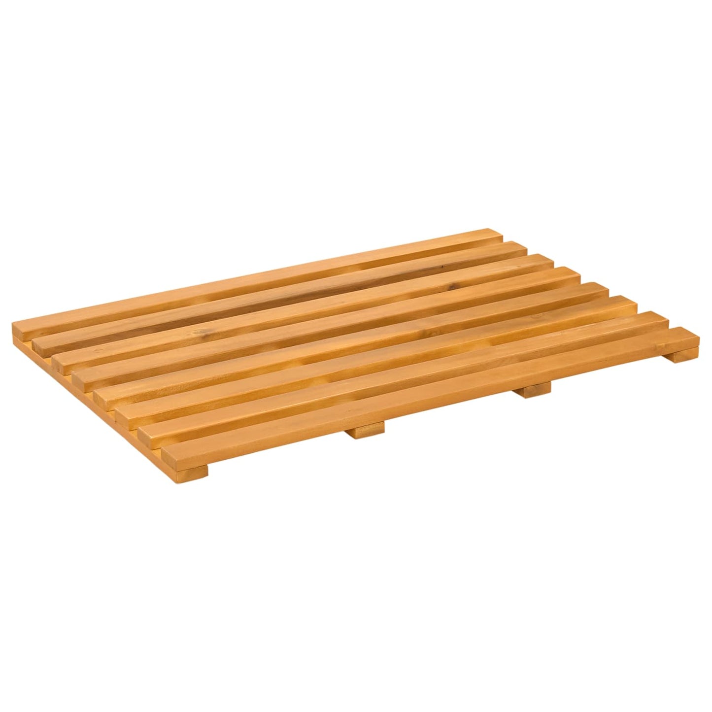 Badematte Braun 56 x 37 x 2,5 cm Massivholz Akazie