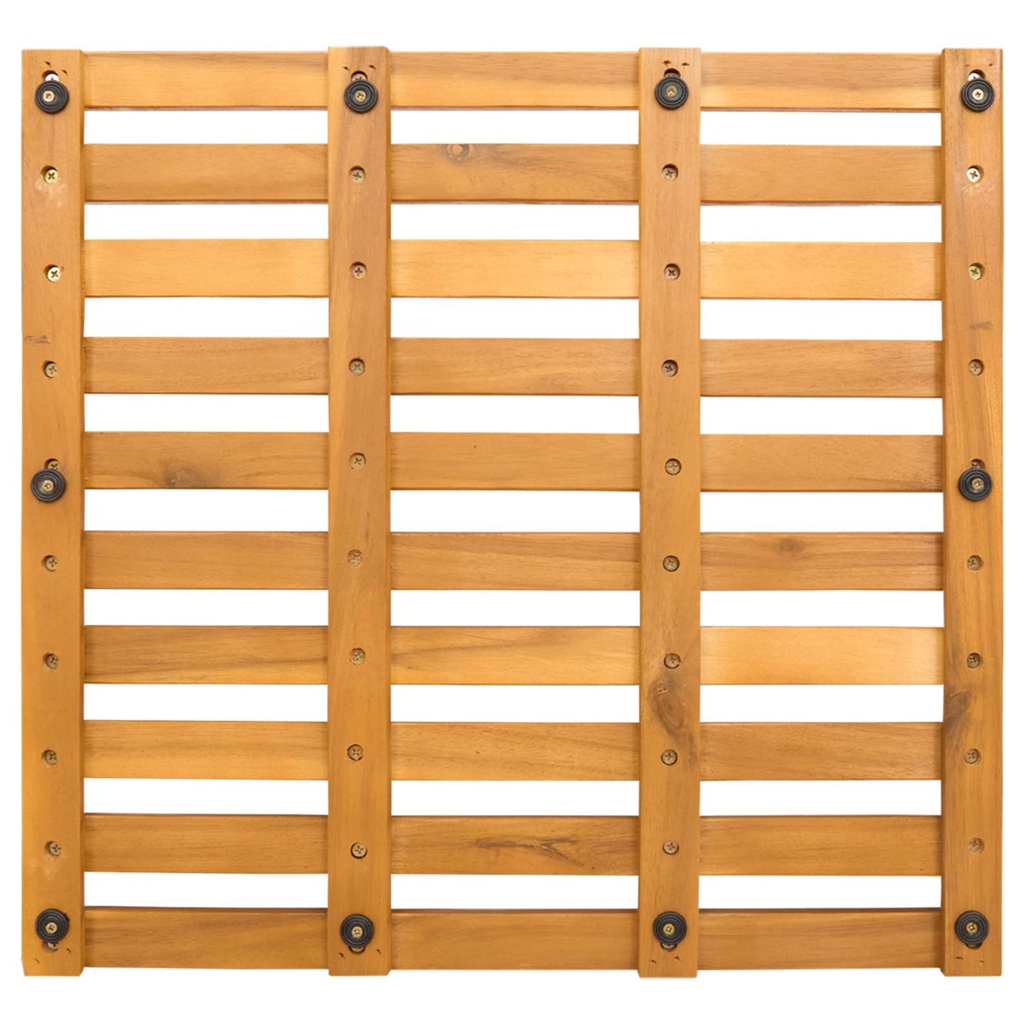 Badematte Braun 50 x 48 x 2,5 cm Massivholz Akazie