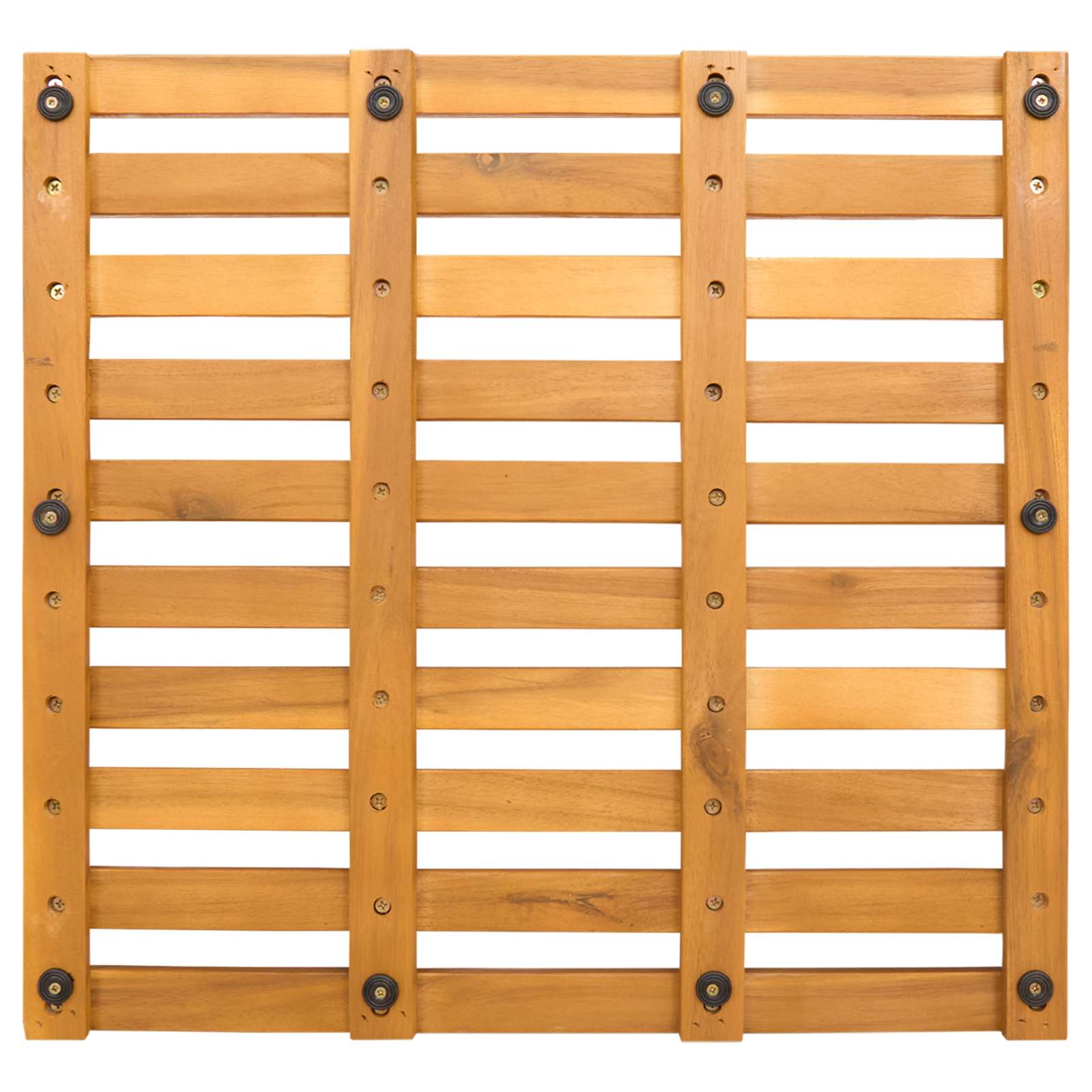 Badematte Braun 50 x 48 x 2,5 cm Massivholz Akazie