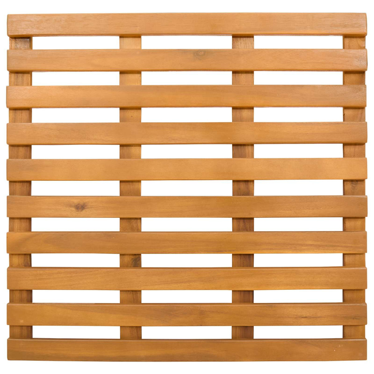Badematte 2 stk. Natur 50 x 48 cm Massivholz Akazie