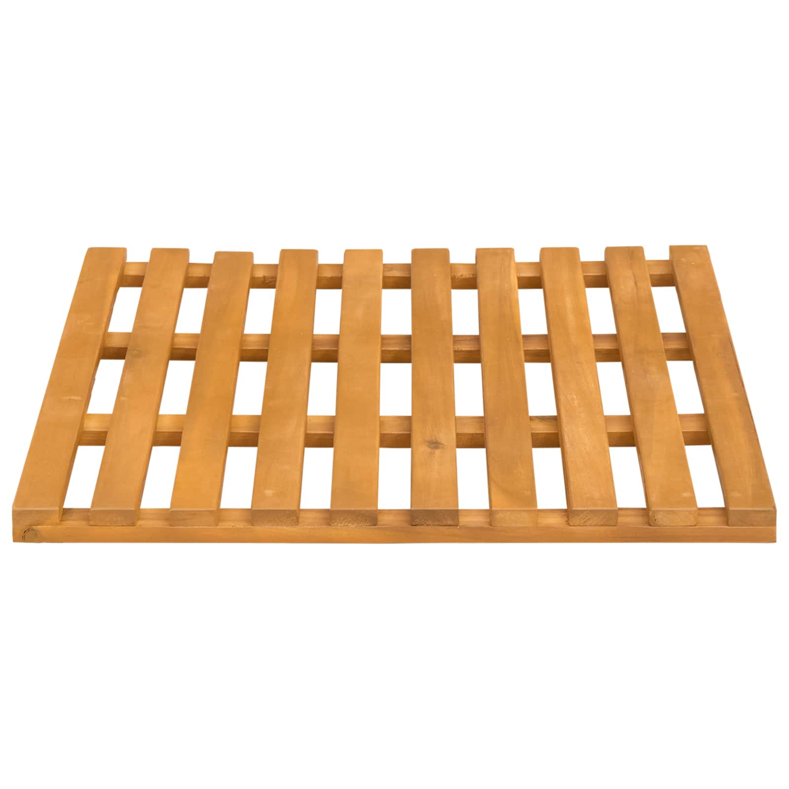 Badematte Braun 50 x 48 x 2,5 cm Massivholz Akazie