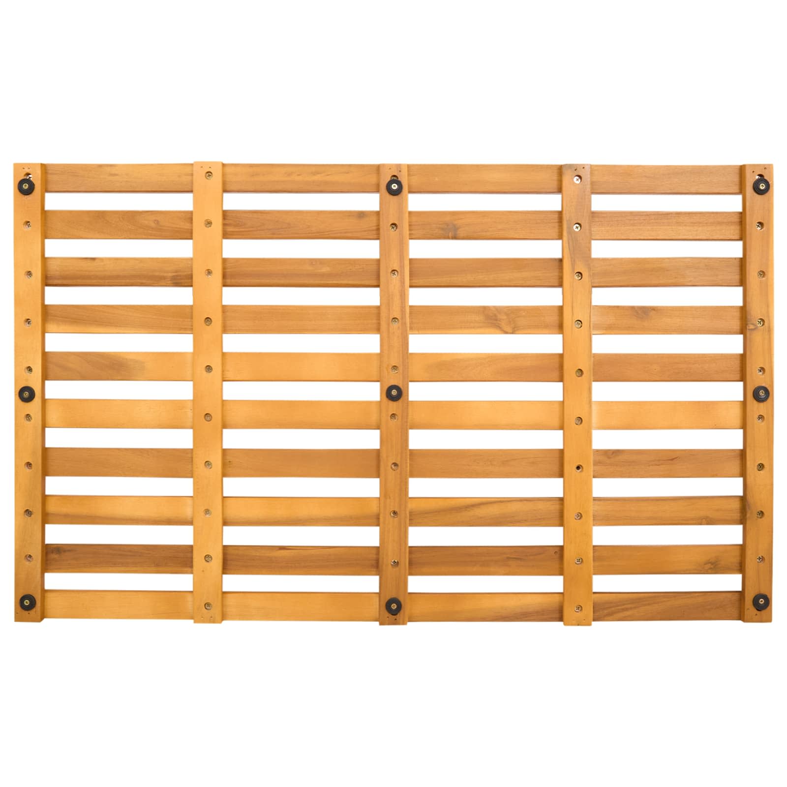 Badematte Braun 80 x 48 x 2,5 cm Massivholz Akazie