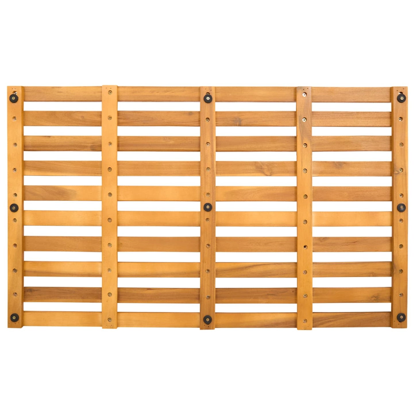 Badematte Natur 80 x 48 cm Massivholz Akazie