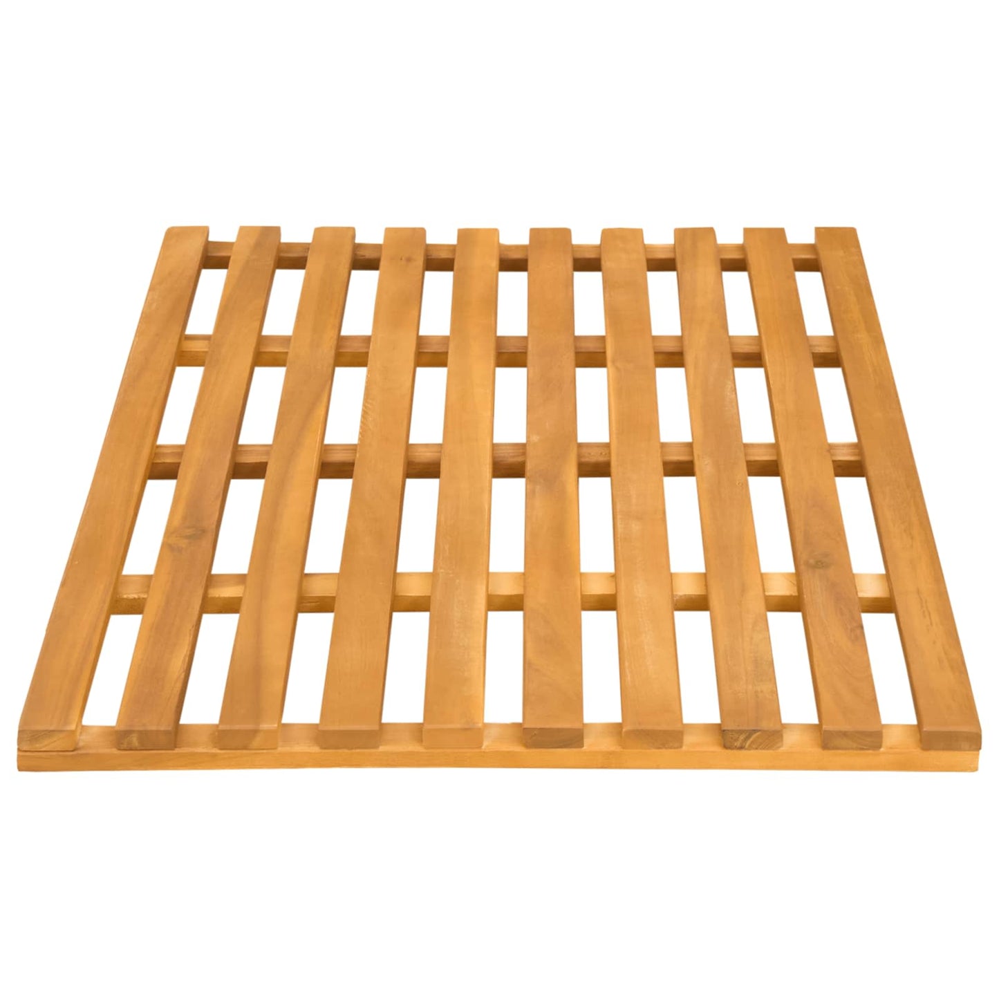 Badematte Braun 80 x 48 x 2,5 cm Massivholz Akazie