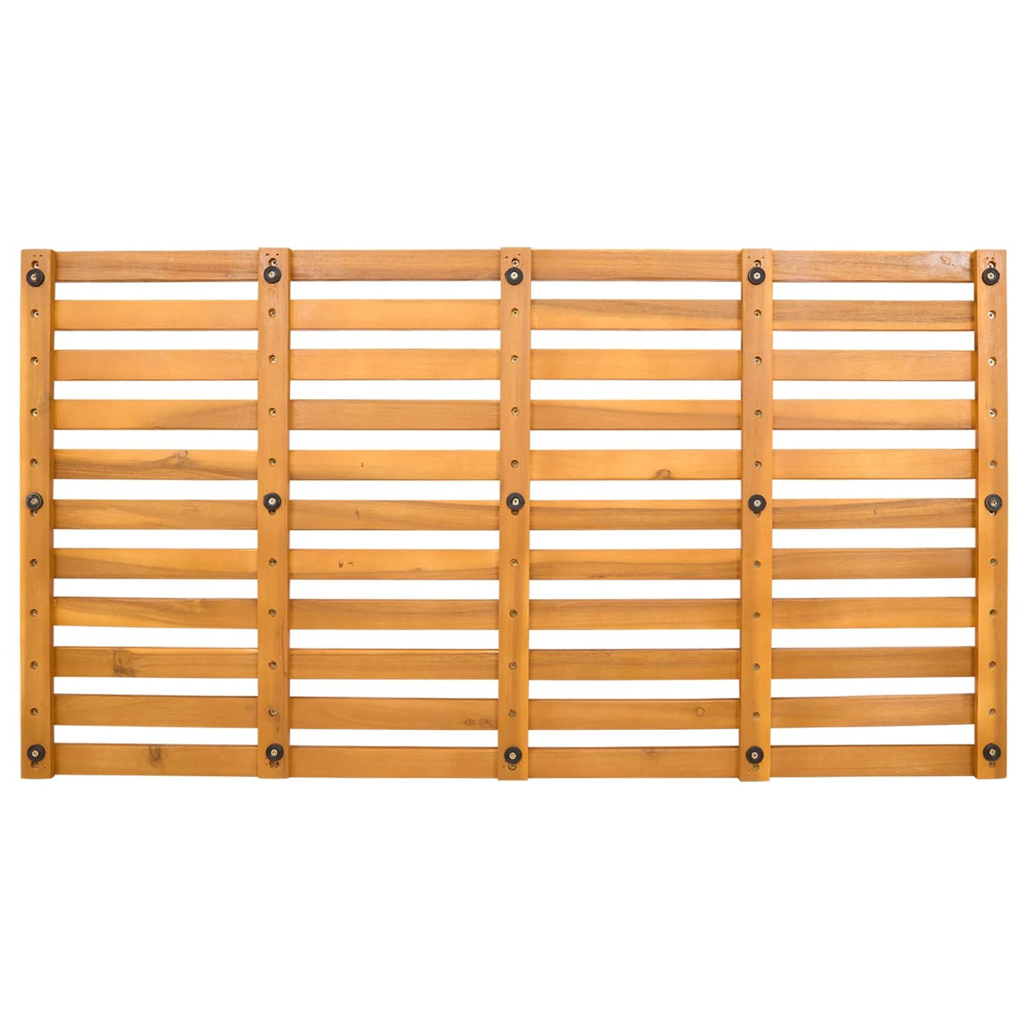 Badematte Braun 100 x 53 x 2,5 cm Massivholz Akazie