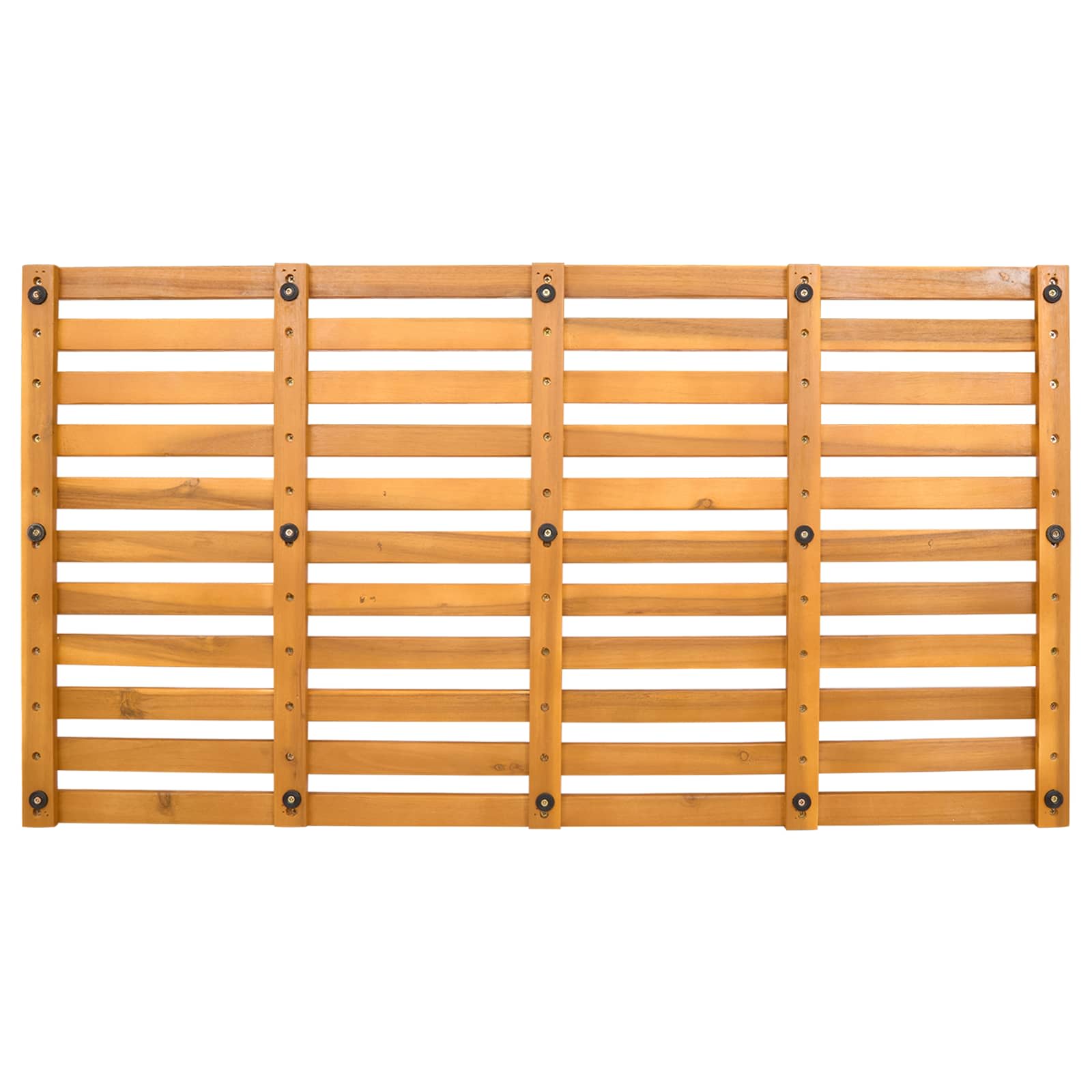 Badematte Braun 100 x 53 x 2,5 cm Massivholz Akazie