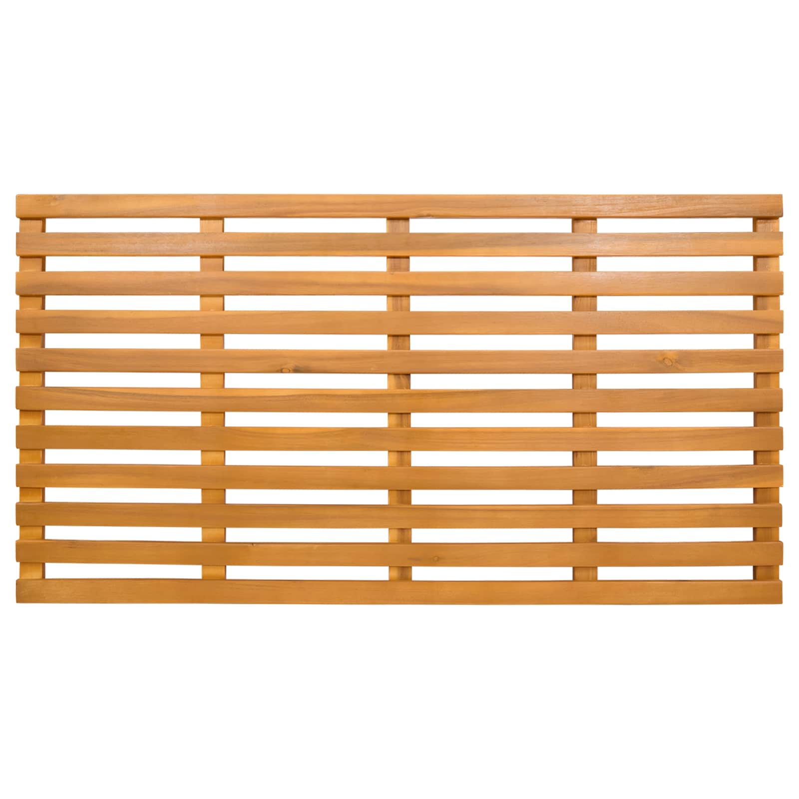 Badematte Braun 100 x 53 x 2,5 cm Massivholz Akazie