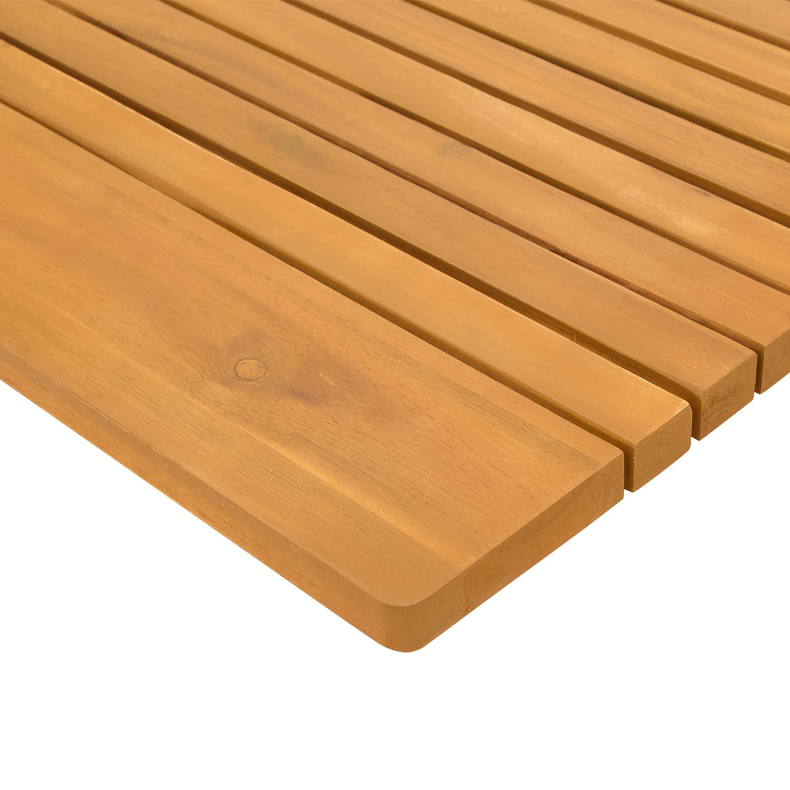 Badematte Braun 59 x 40 cm Massives Akazienholz