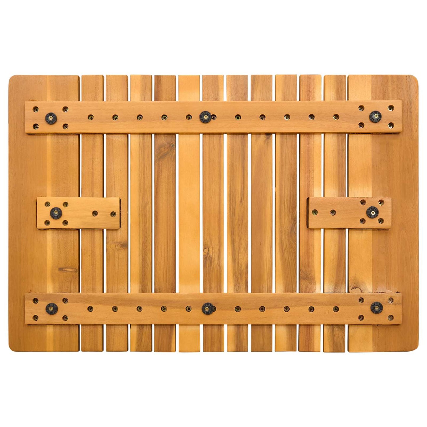 Badematte Braun 59 x 40 cm Massives Akazienholz