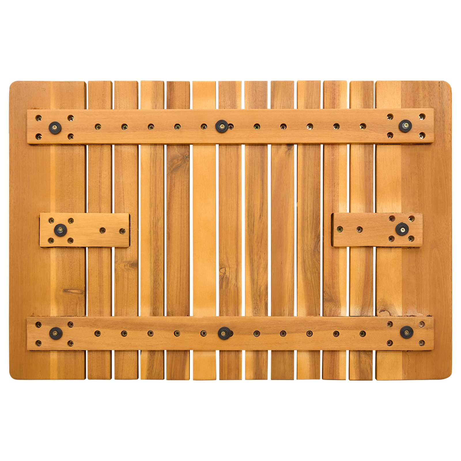 Badematte Braun 59 x 40 cm Massives Akazienholz