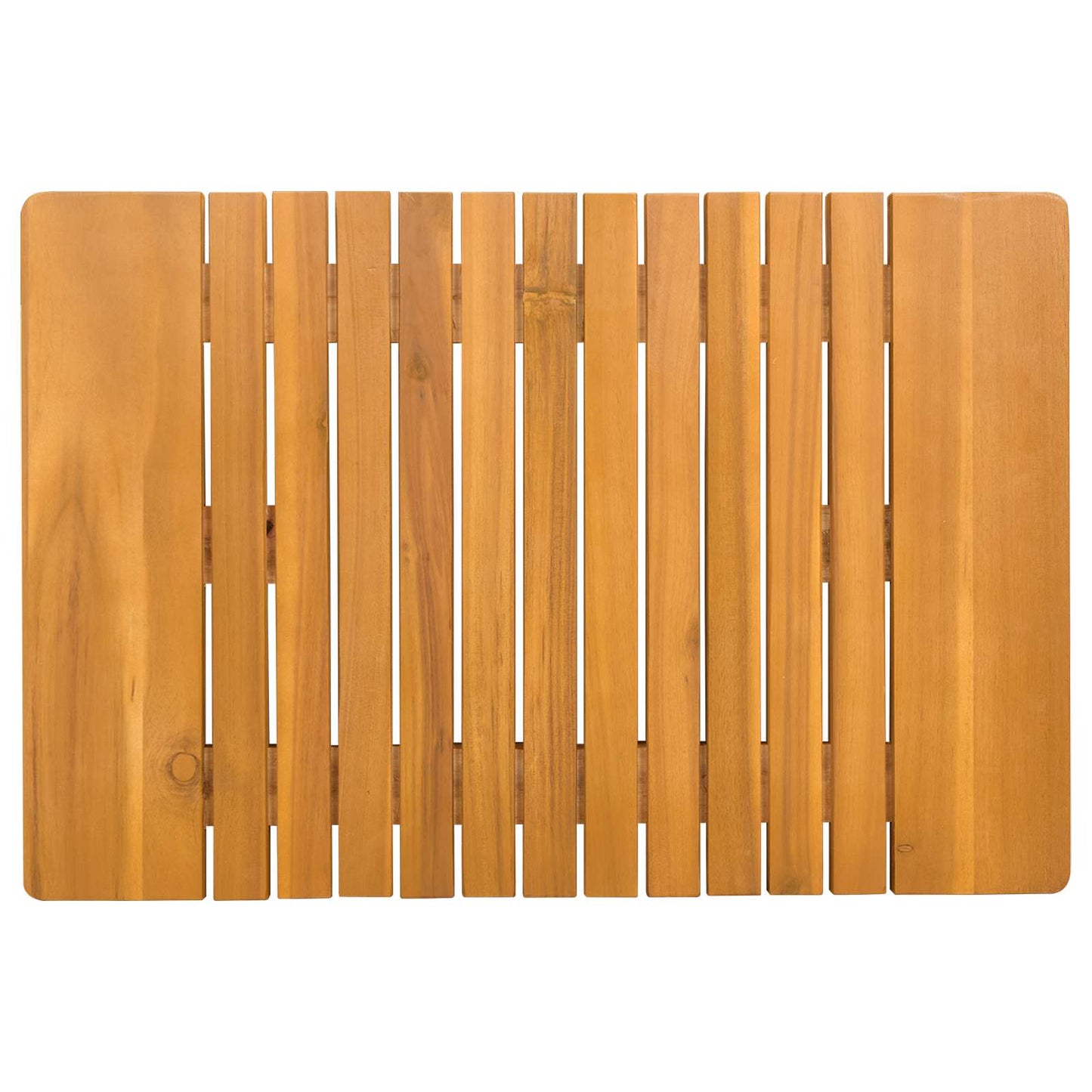 Badematte Braun 59 x 40 cm Massives Akazienholz