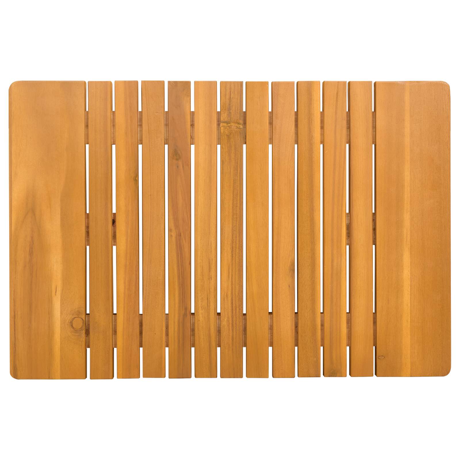 Badematte Braun 59 x 40 cm Massives Akazienholz