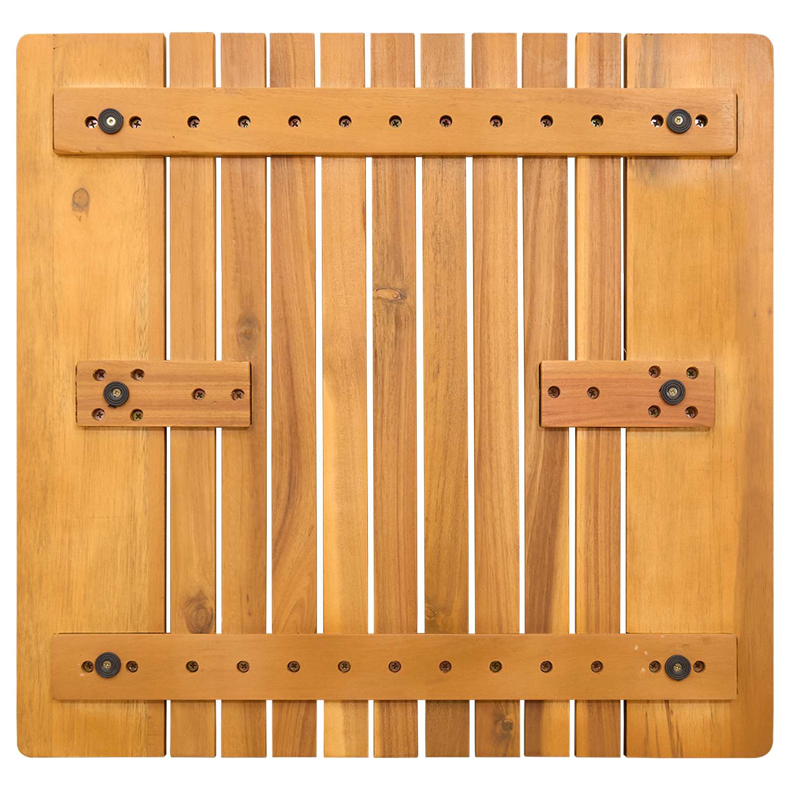 Badematte Braun 52 x 50 cm Massives Akazienholz