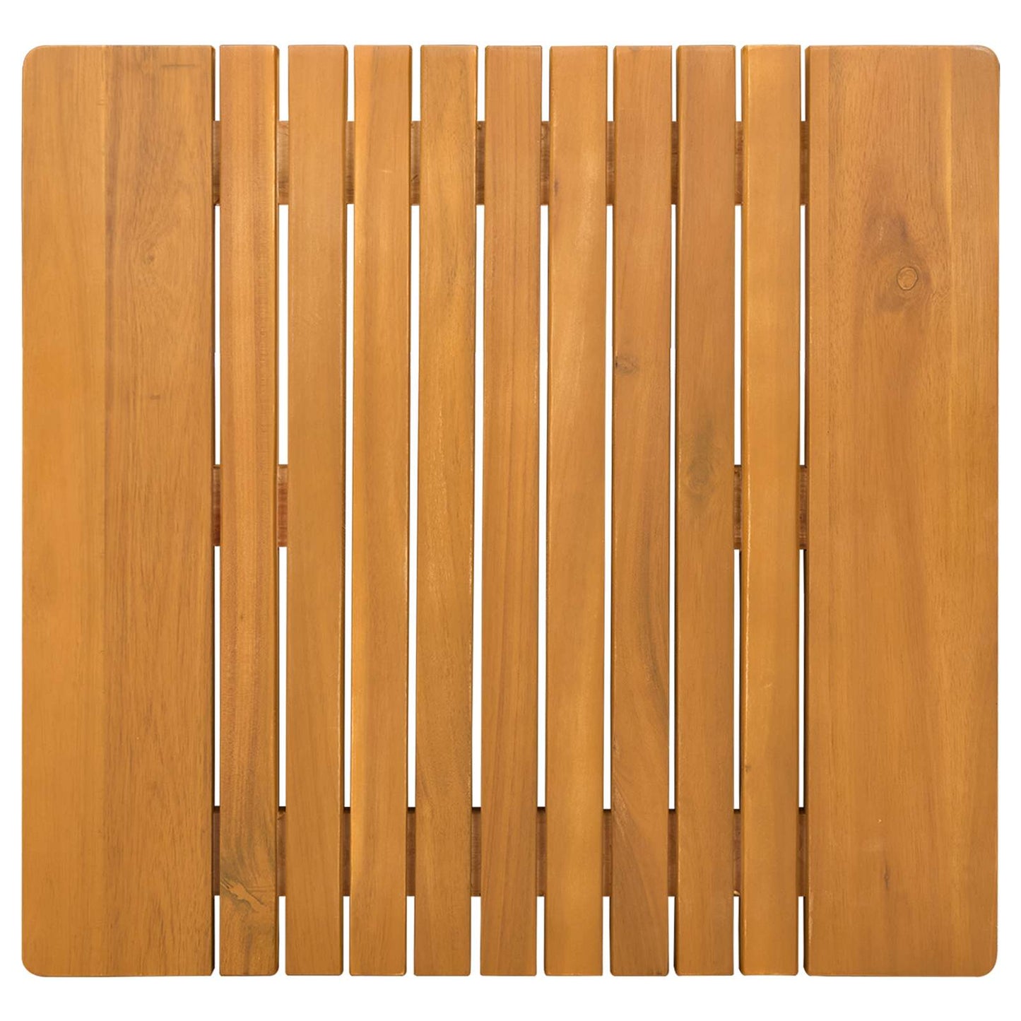 Badematte Braun 52 x 50 cm Massives Akazienholz
