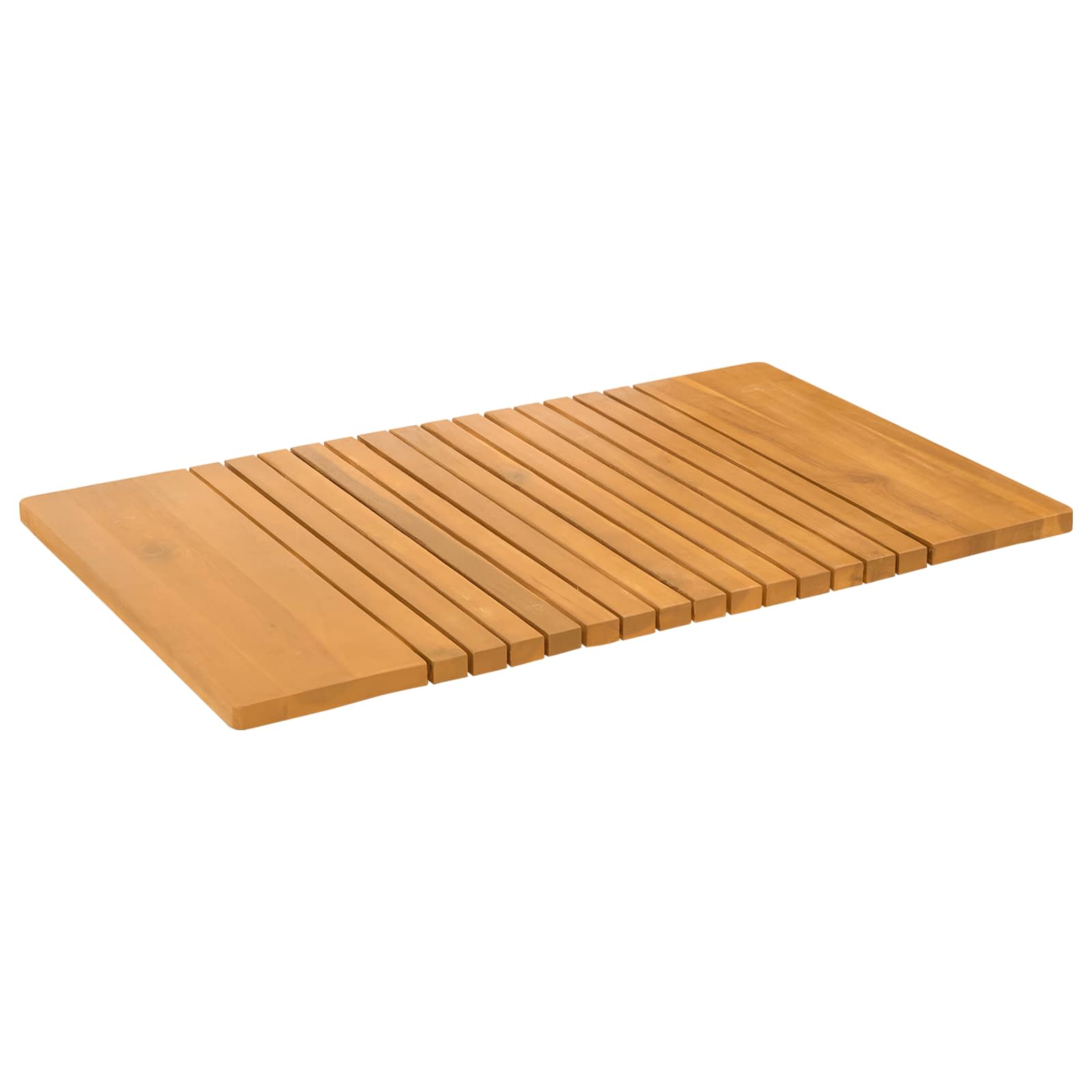 Badematte Braun 81 x 50 cm Massives Akazienholz