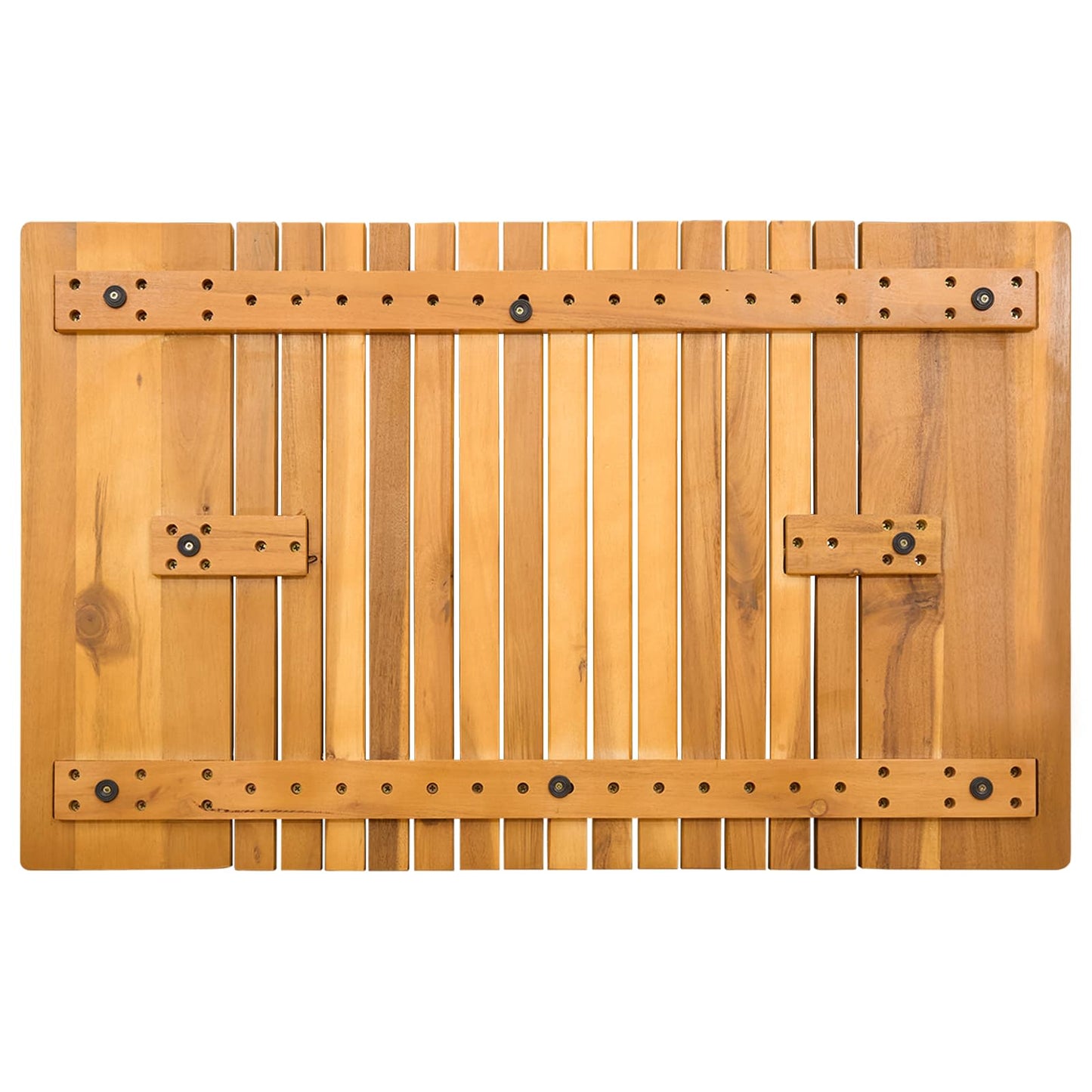 Badematte Braun 81 x 50 cm Massives Akazienholz