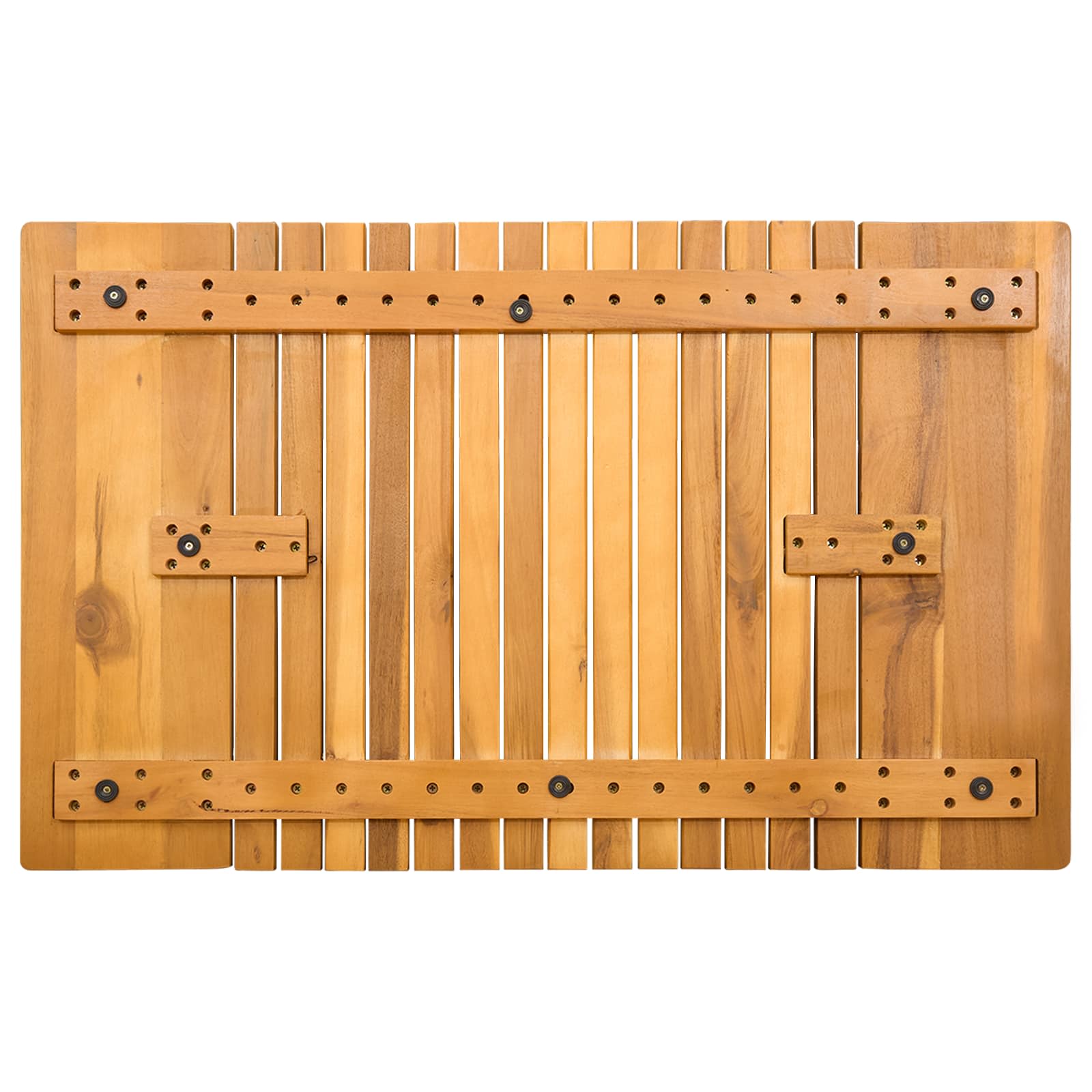 Badematte Braun 81 x 50 cm Massives Akazienholz