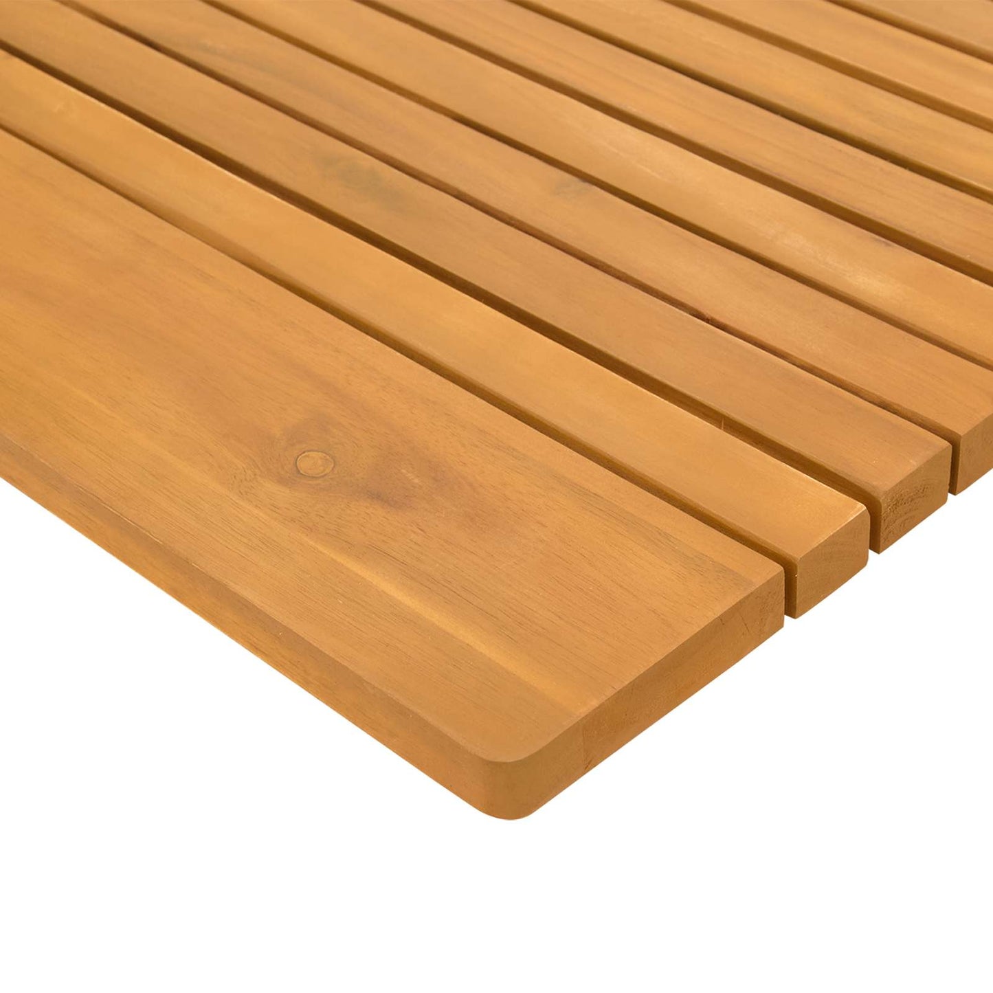 Badematte Natur 100 x 55 cm Massivholz Akazie