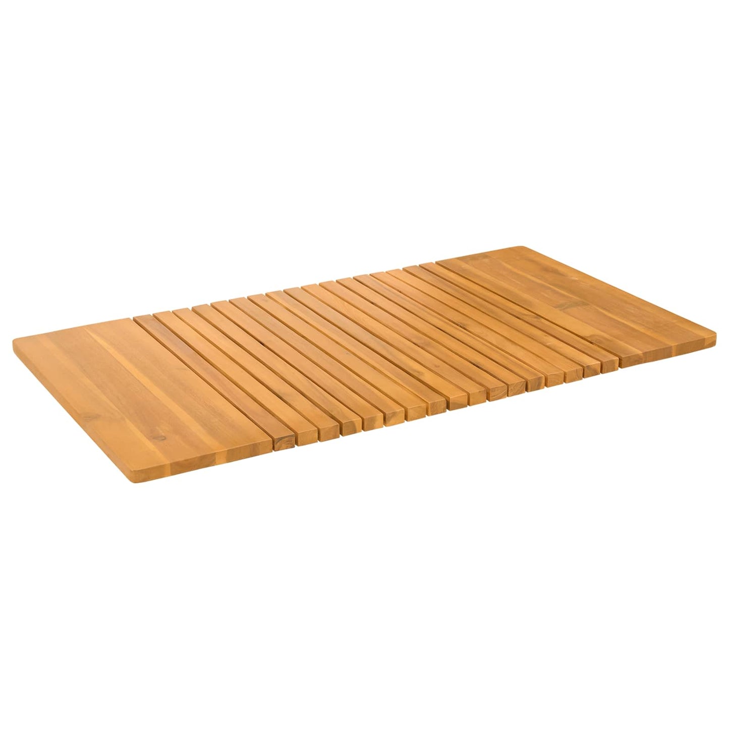 Badematte Braun 100 x 55 cm Massives Akazienholz