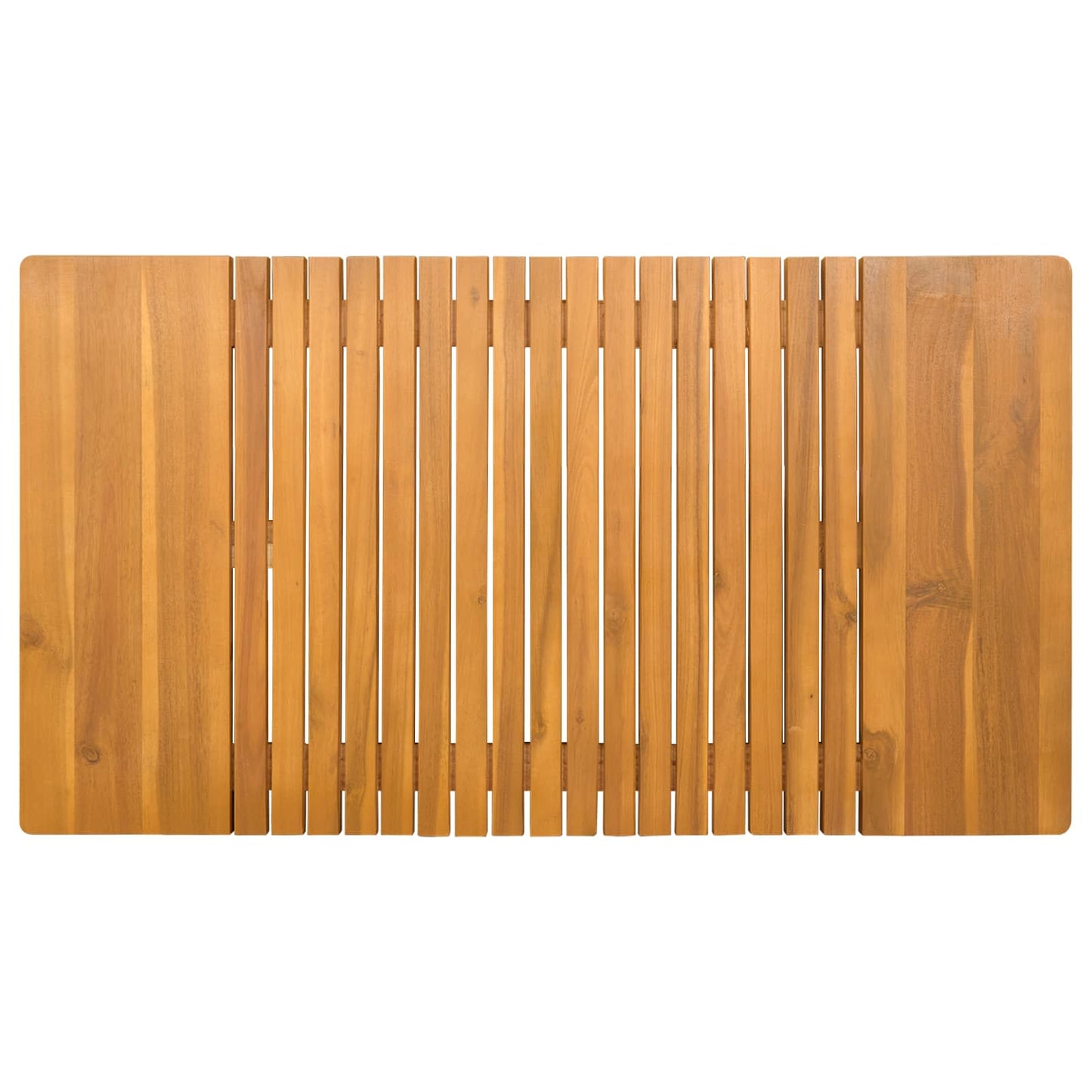 Badematte Braun 100 x 55 cm Massives Akazienholz
