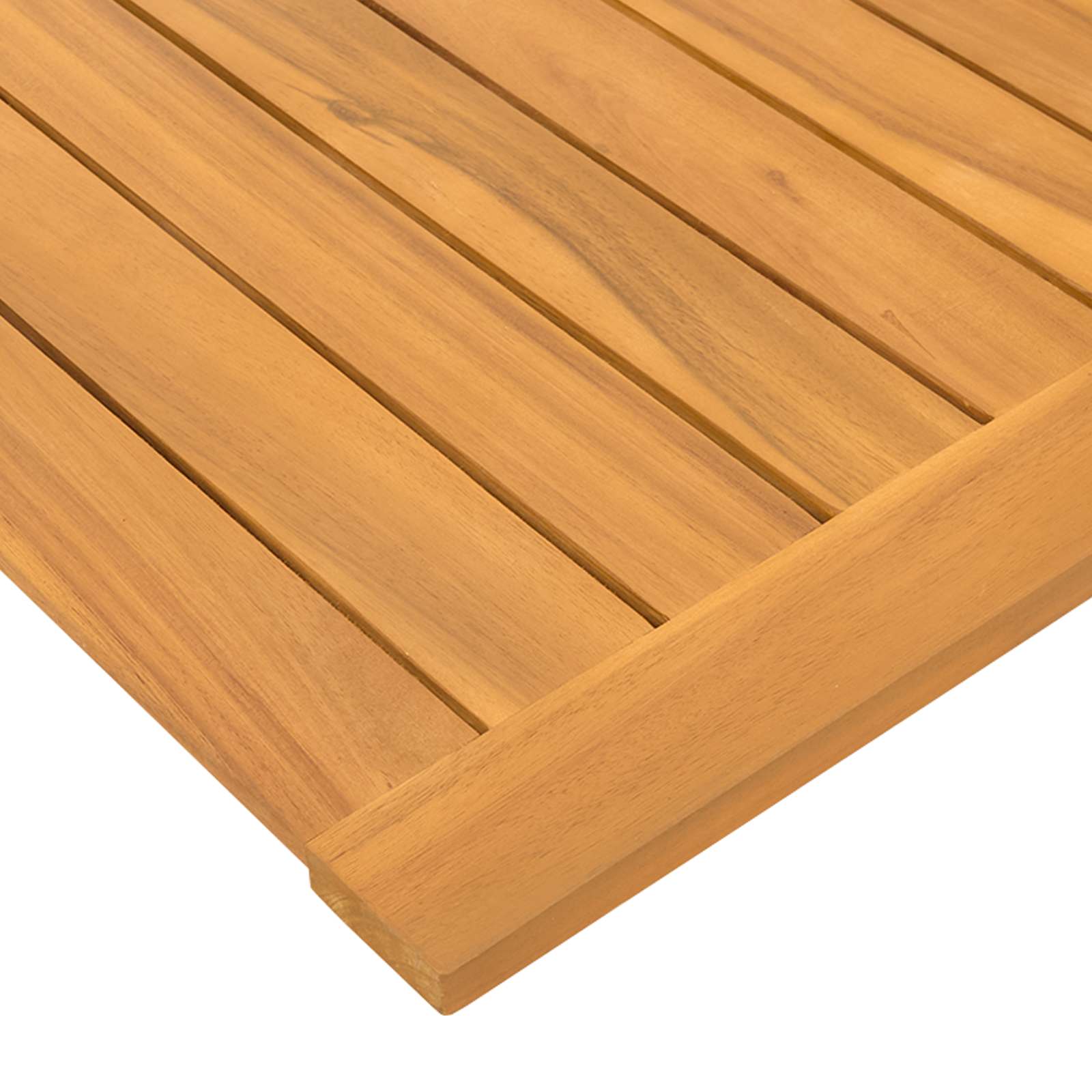 Badematte Braun 50 x 50 cm Massivholz Akazie