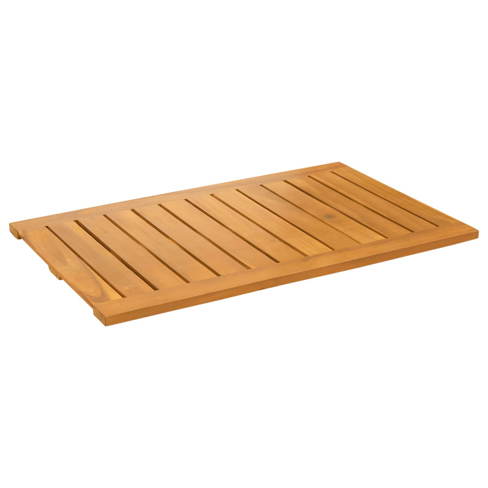 Badematte Braun 80 x 50 cm Massivholz Akazie