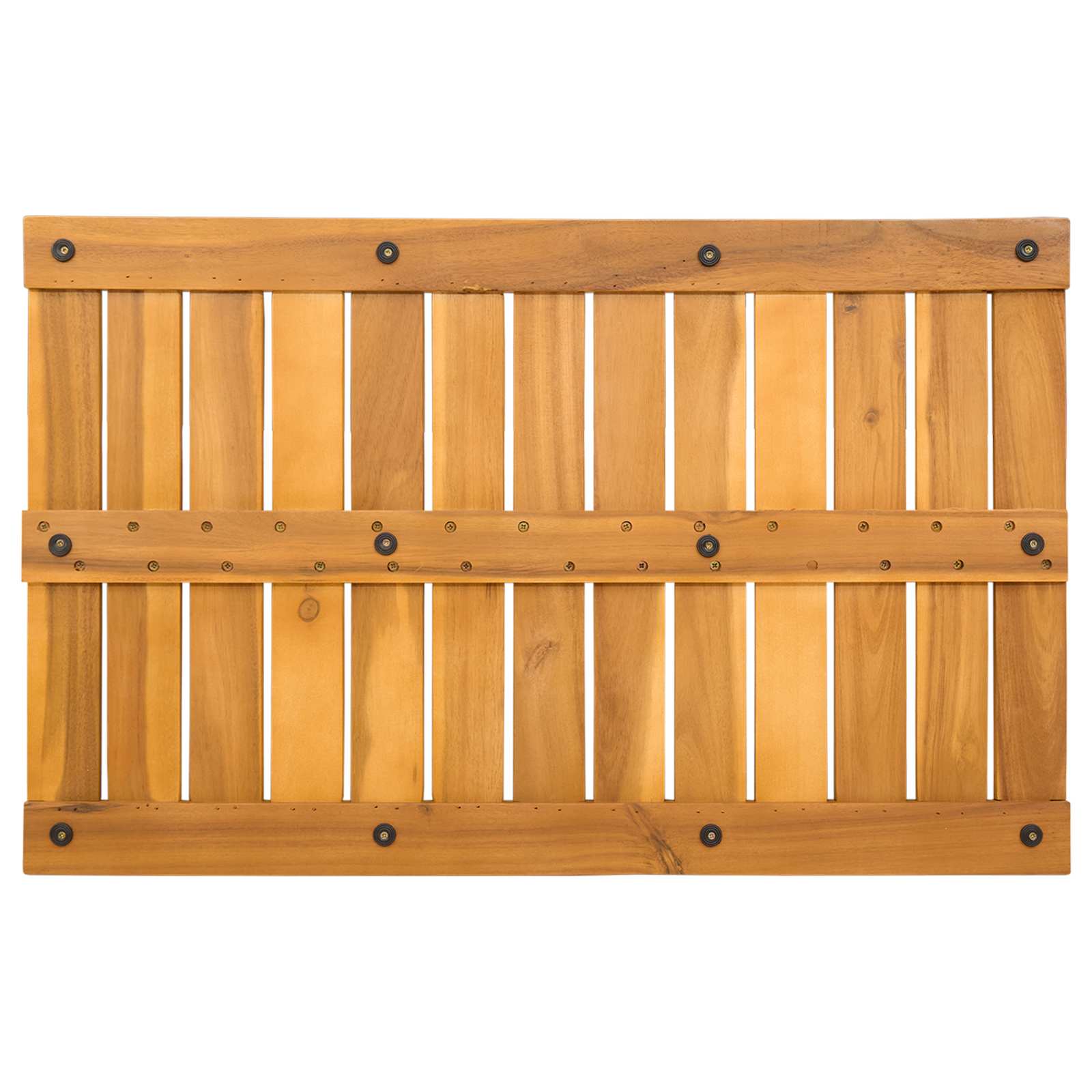 Badematte Braun 80 x 50 cm Massivholz Akazie