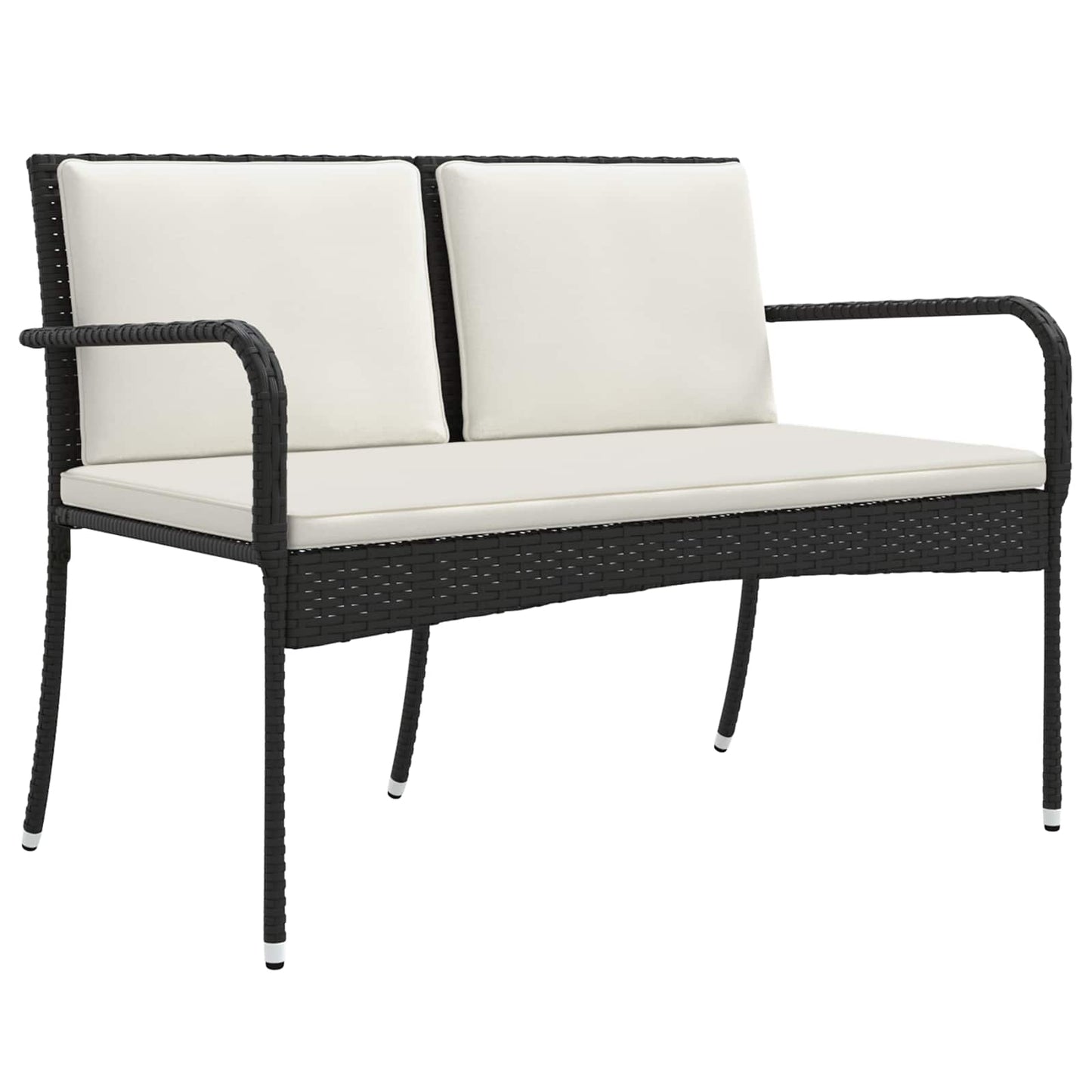 Garten Set Schwarz Poly-Rattan