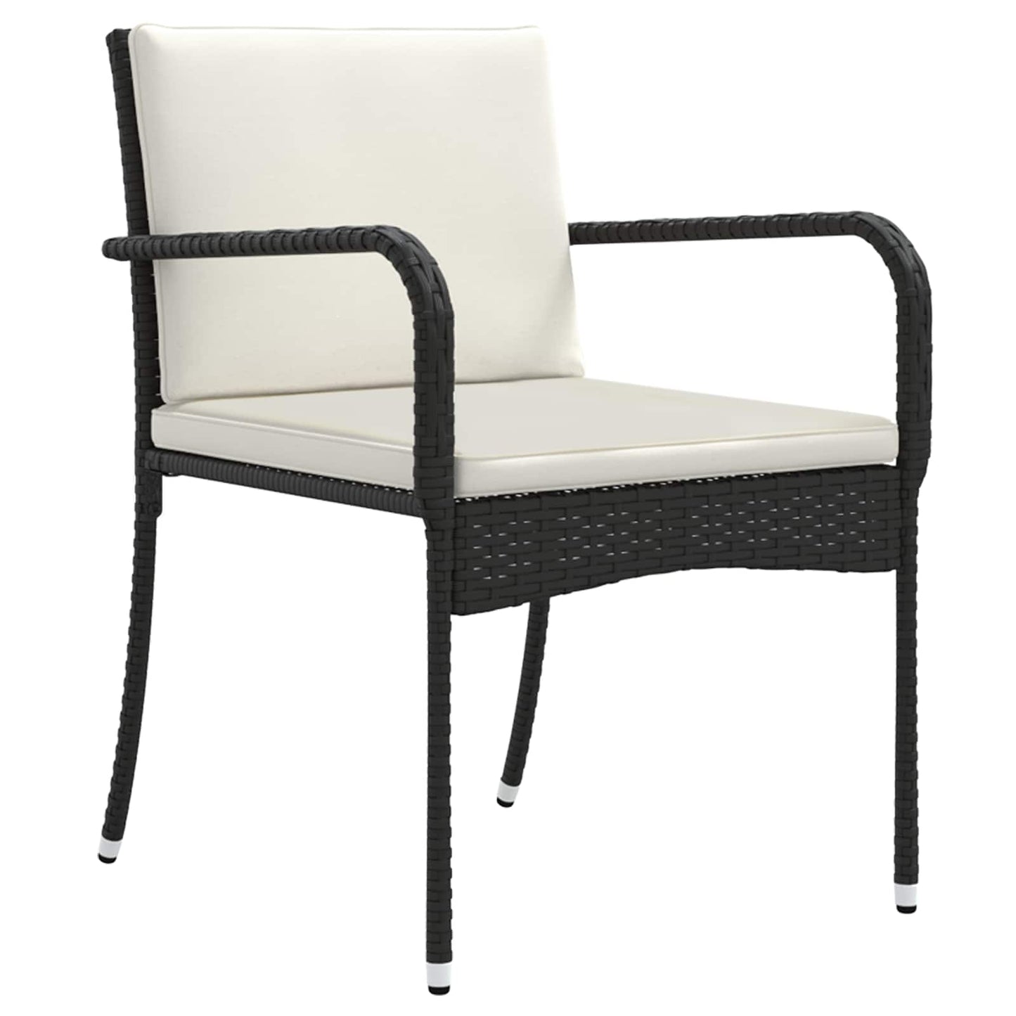 Garten Set Schwarz Poly-Rattan