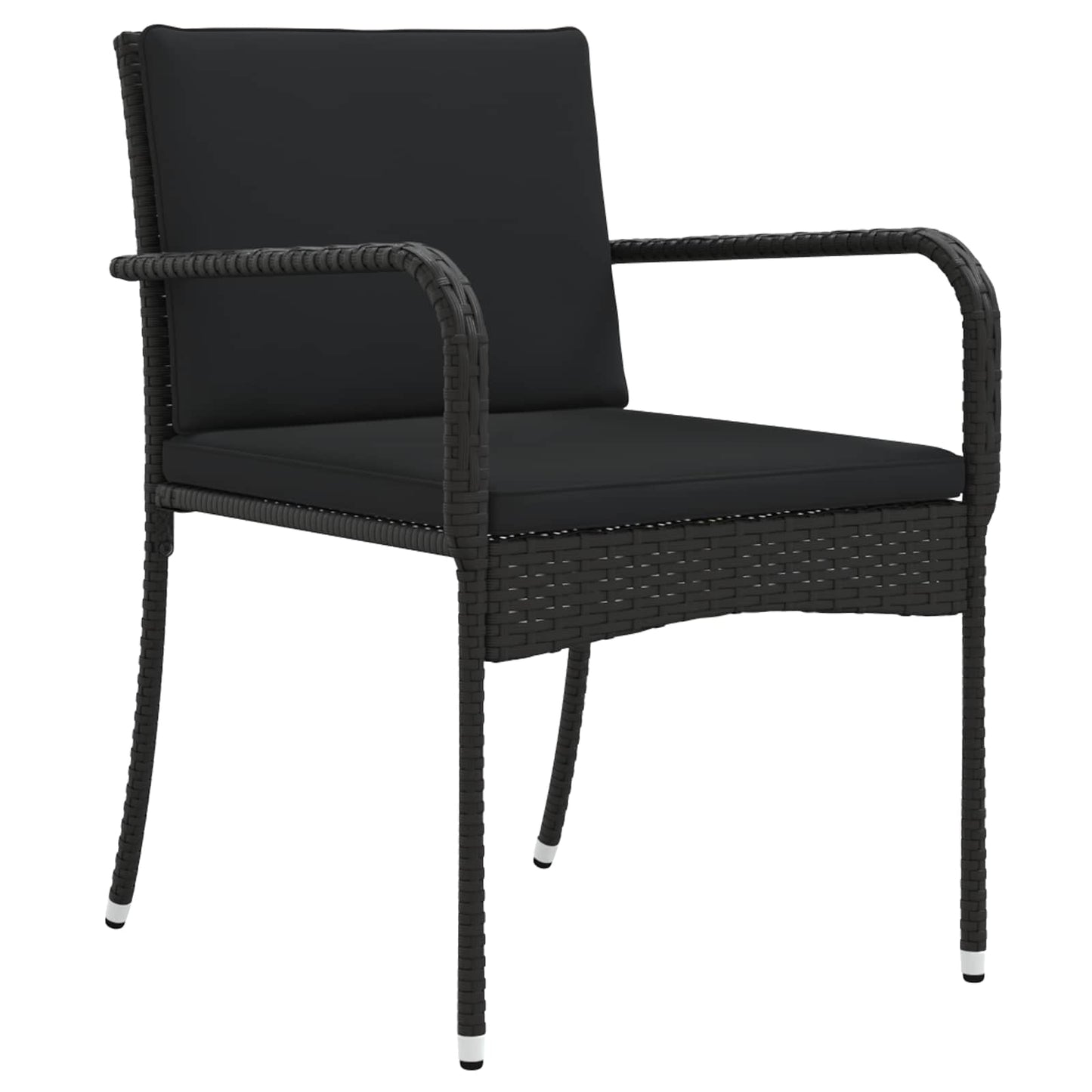 Garten Set Schwarz Poly-Rattan