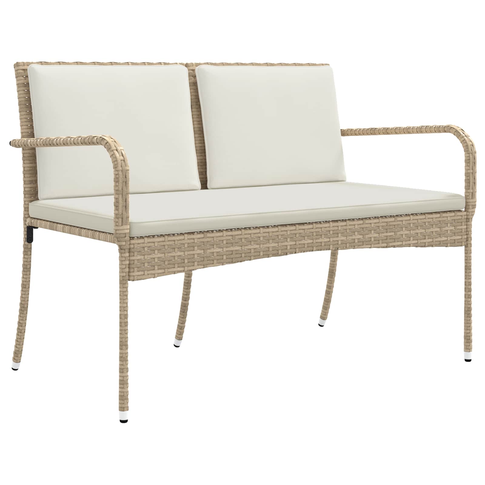 Garten Set Beige Poly-Rattan