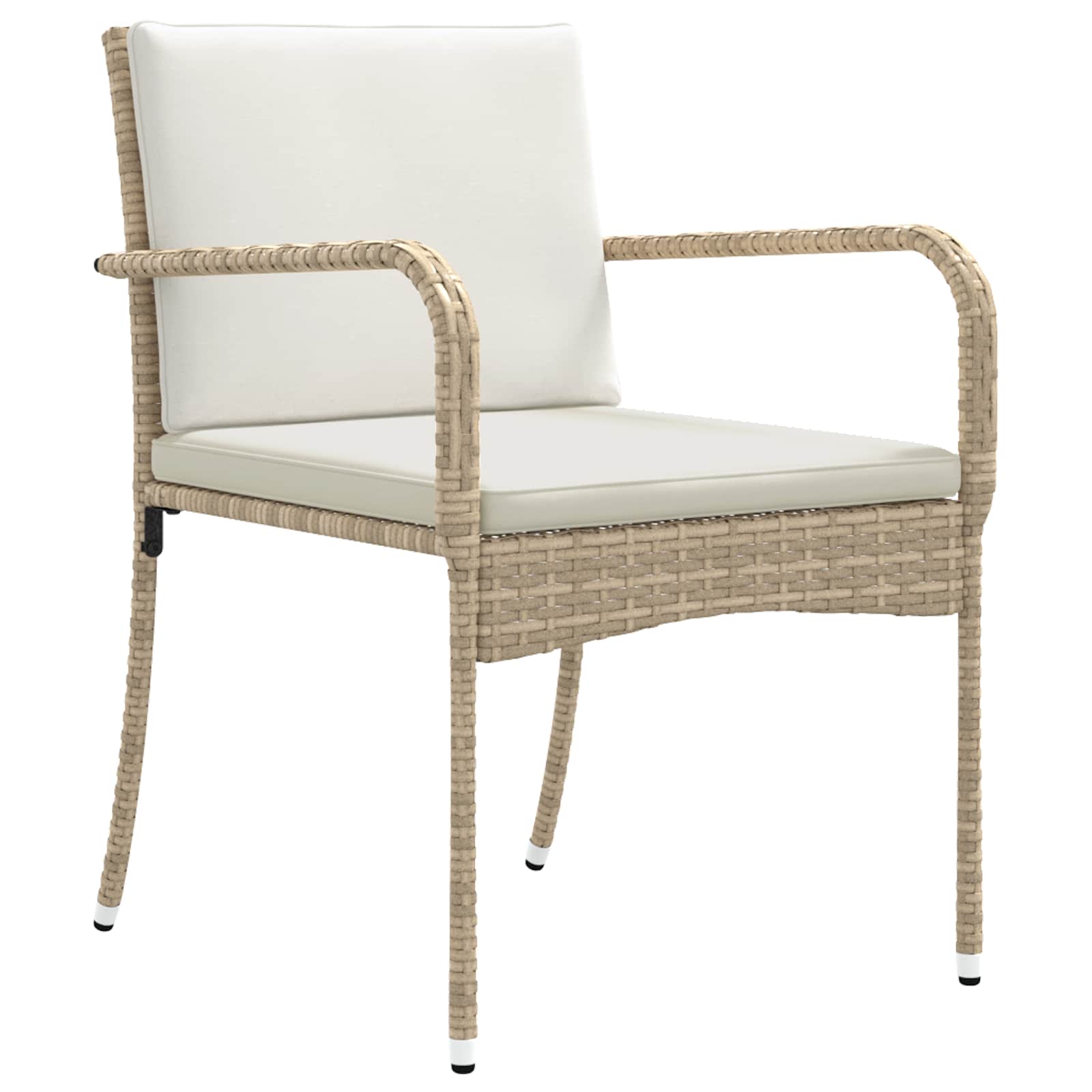 Garten Set Beige Poly-Rattan