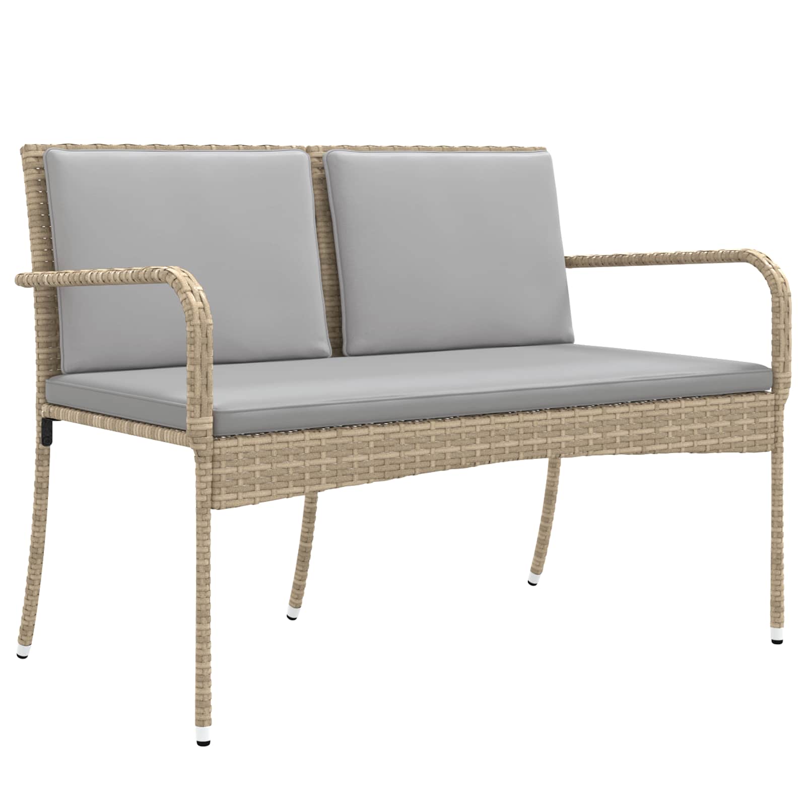 Garten Set Beige Poly-Rattan