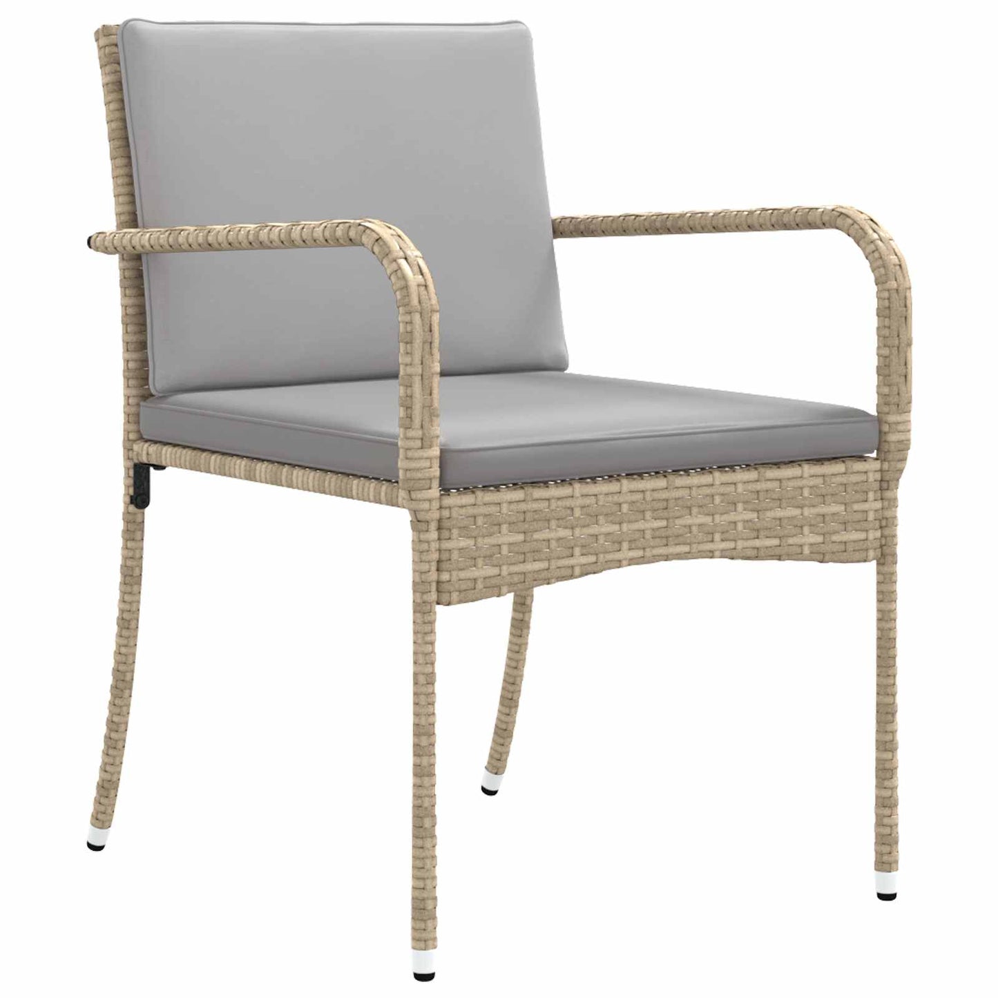 Garten Set Beige Poly-Rattan