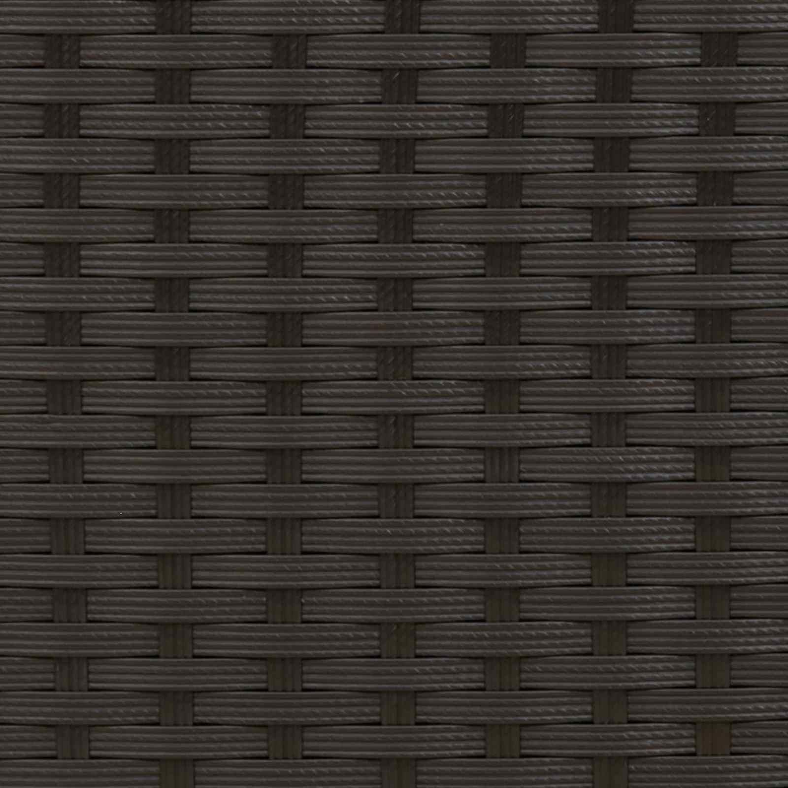 Garten Set Schwarz Poly-Rattan