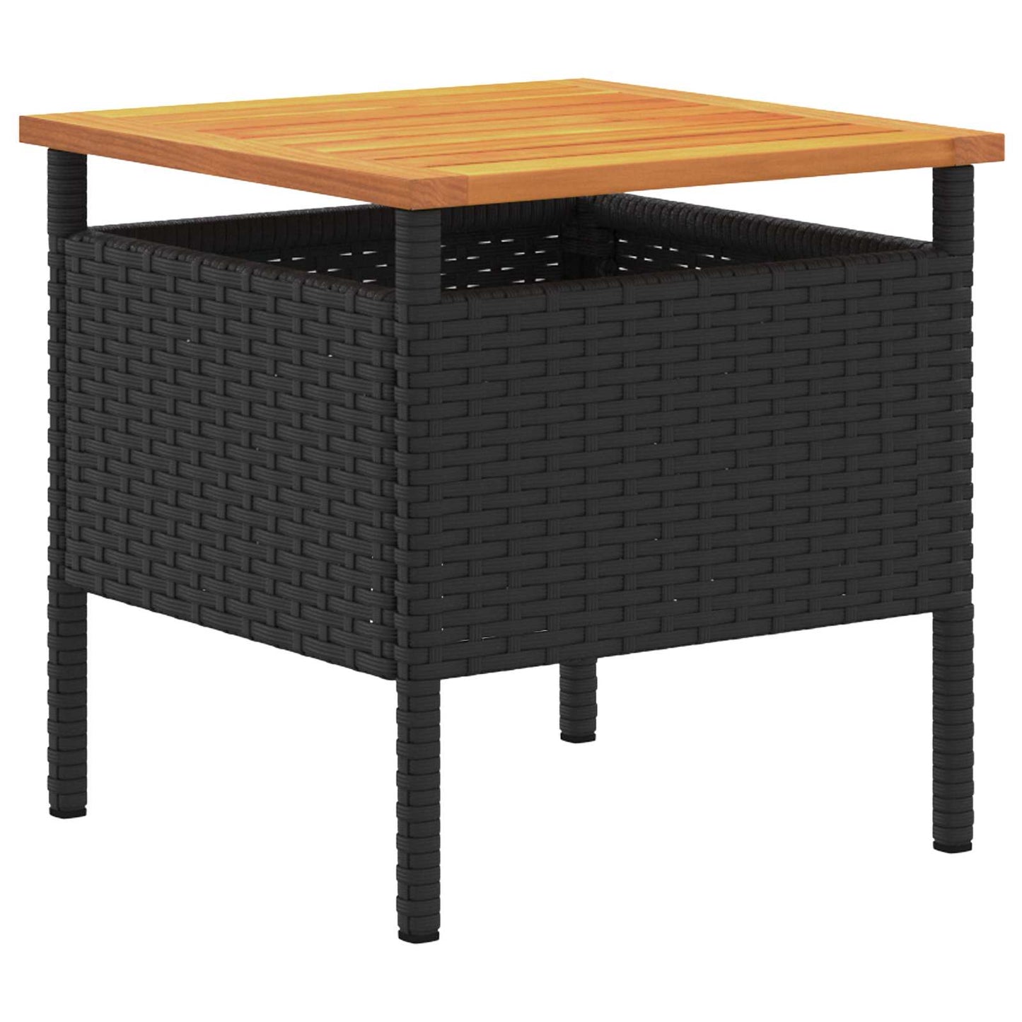 Garten Set Schwarz Poly-Rattan