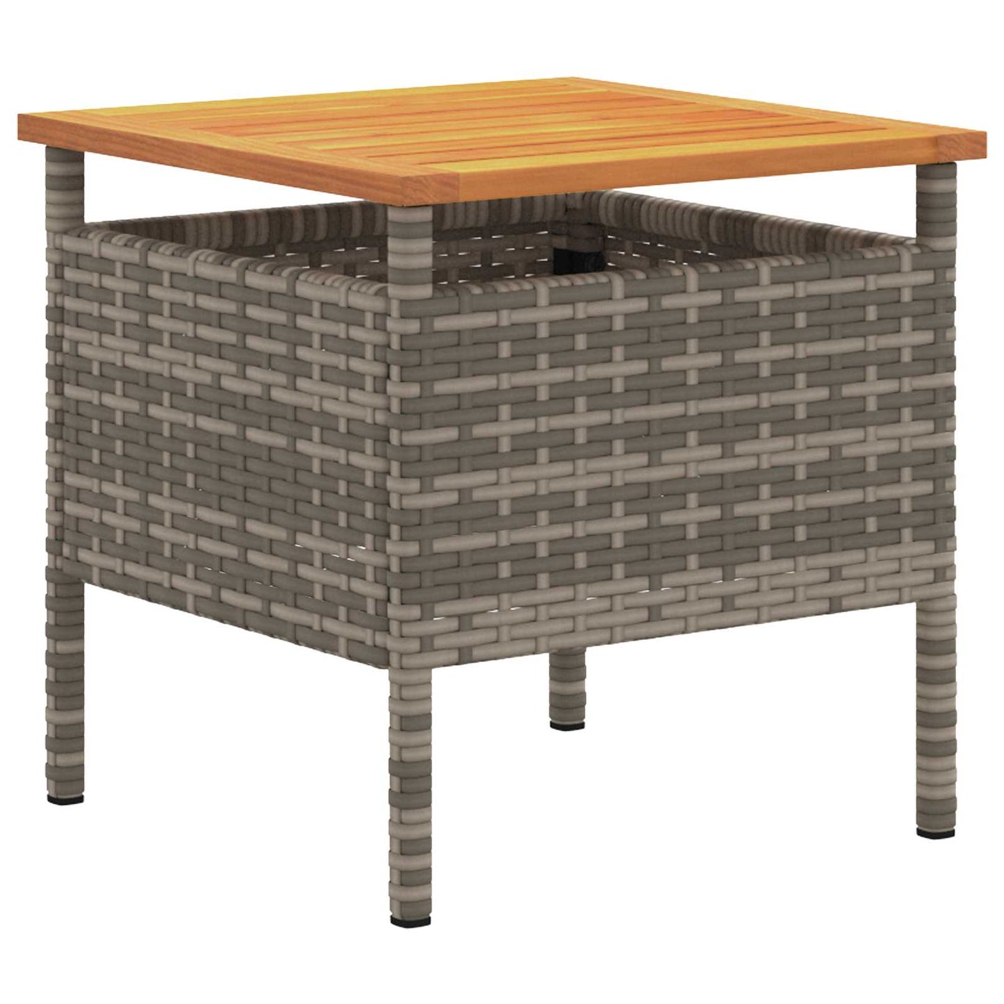 Garten Bistro Set 3 Stk. Grau Poly-Rattan