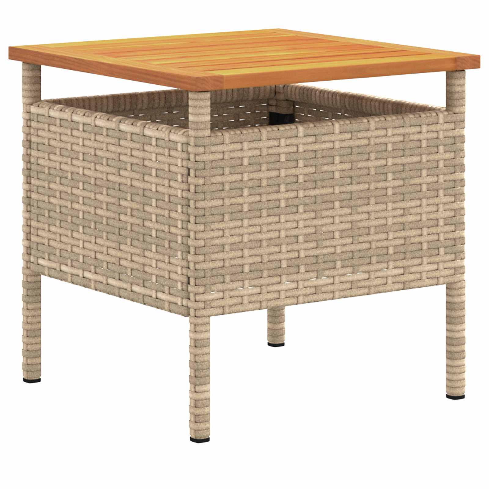 Garten Set Beige Poly-Rattan
