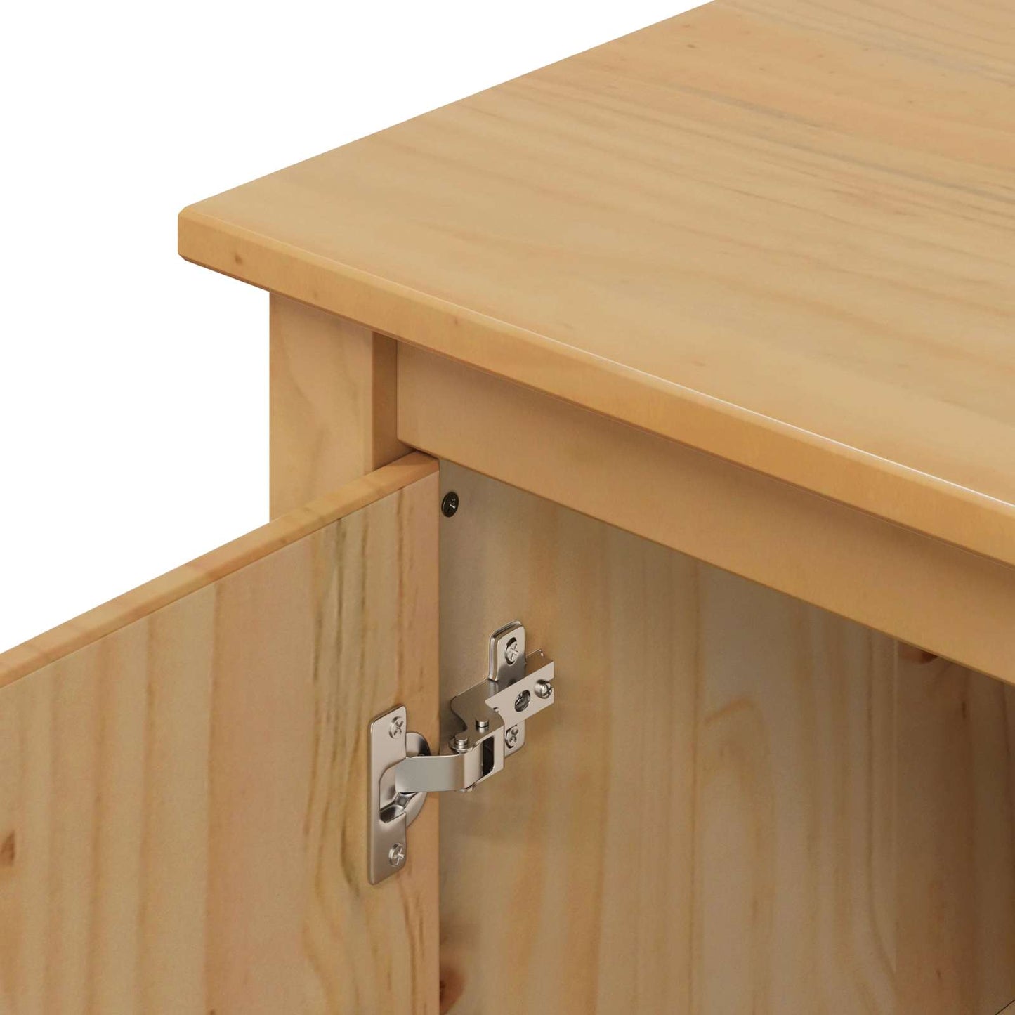Sideboard HILL Honigbraun 154 x 40 x 80 cm Massives Kiefernholz