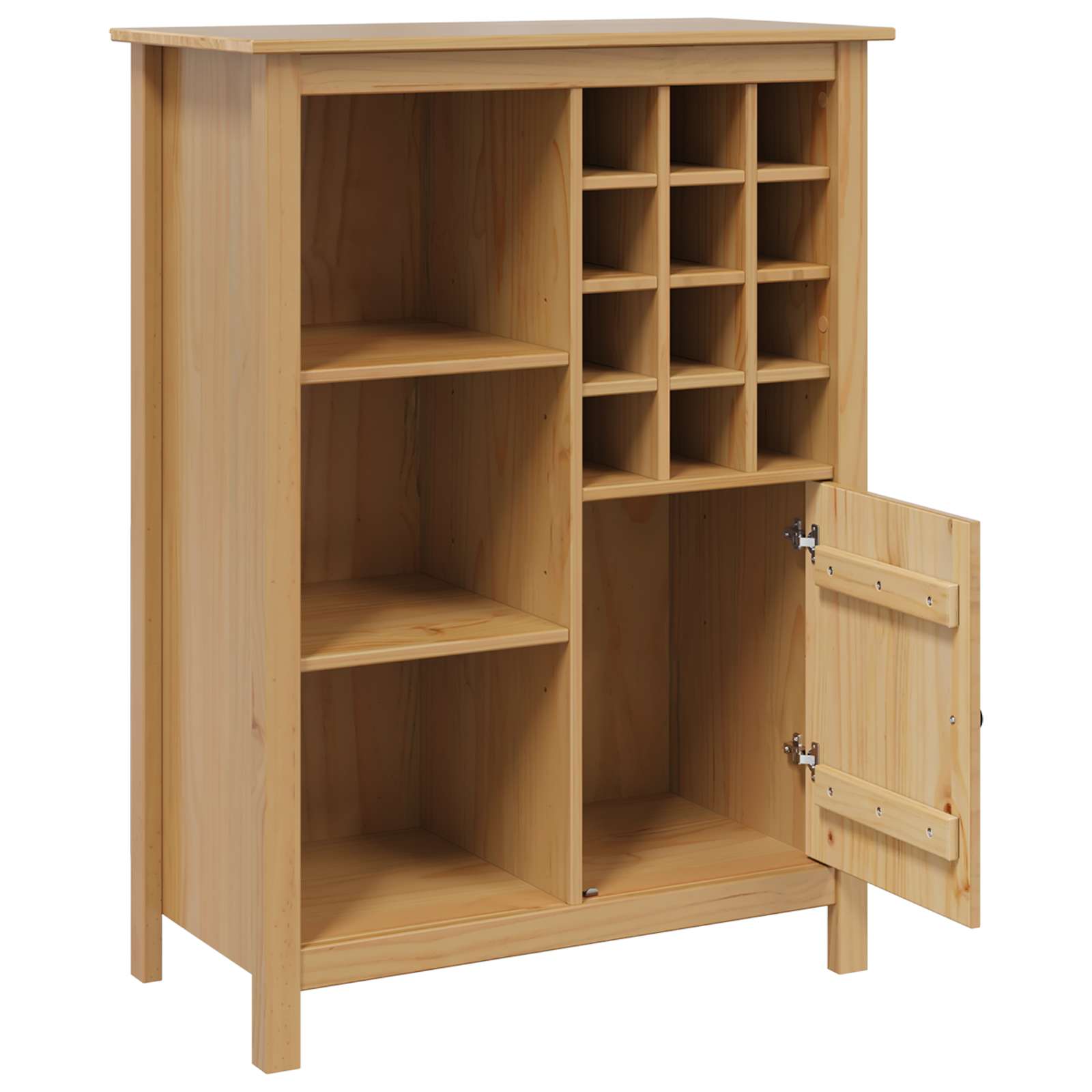 Weinschrank HILL Honigbraun 79,5 x 40 x 107,5 cm