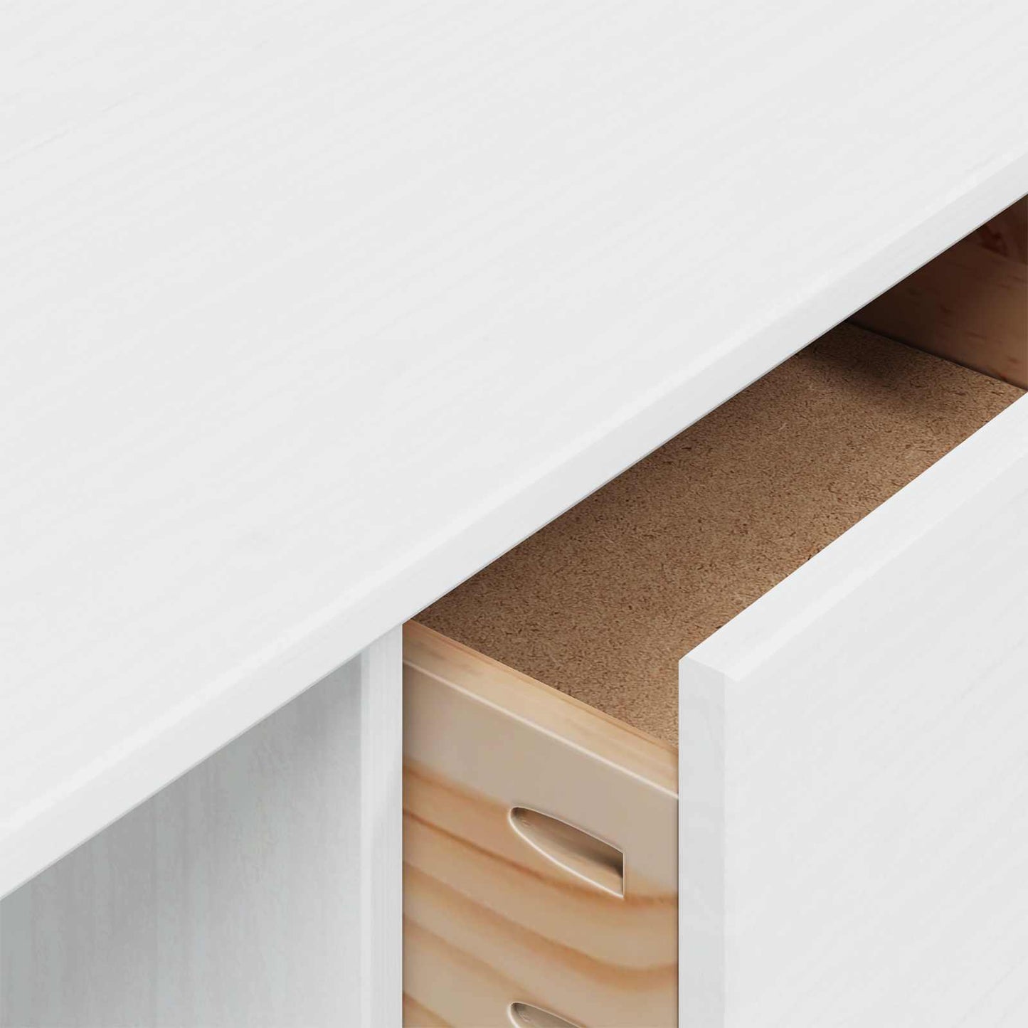 Schreibtisch mit Schubladen HILL Weiß 100 x 45 x 74 cm