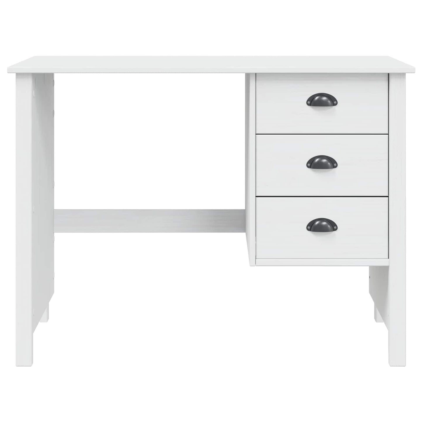 Schreibtisch mit Schubladen HILL Weiß 100 x 45 x 74 cm