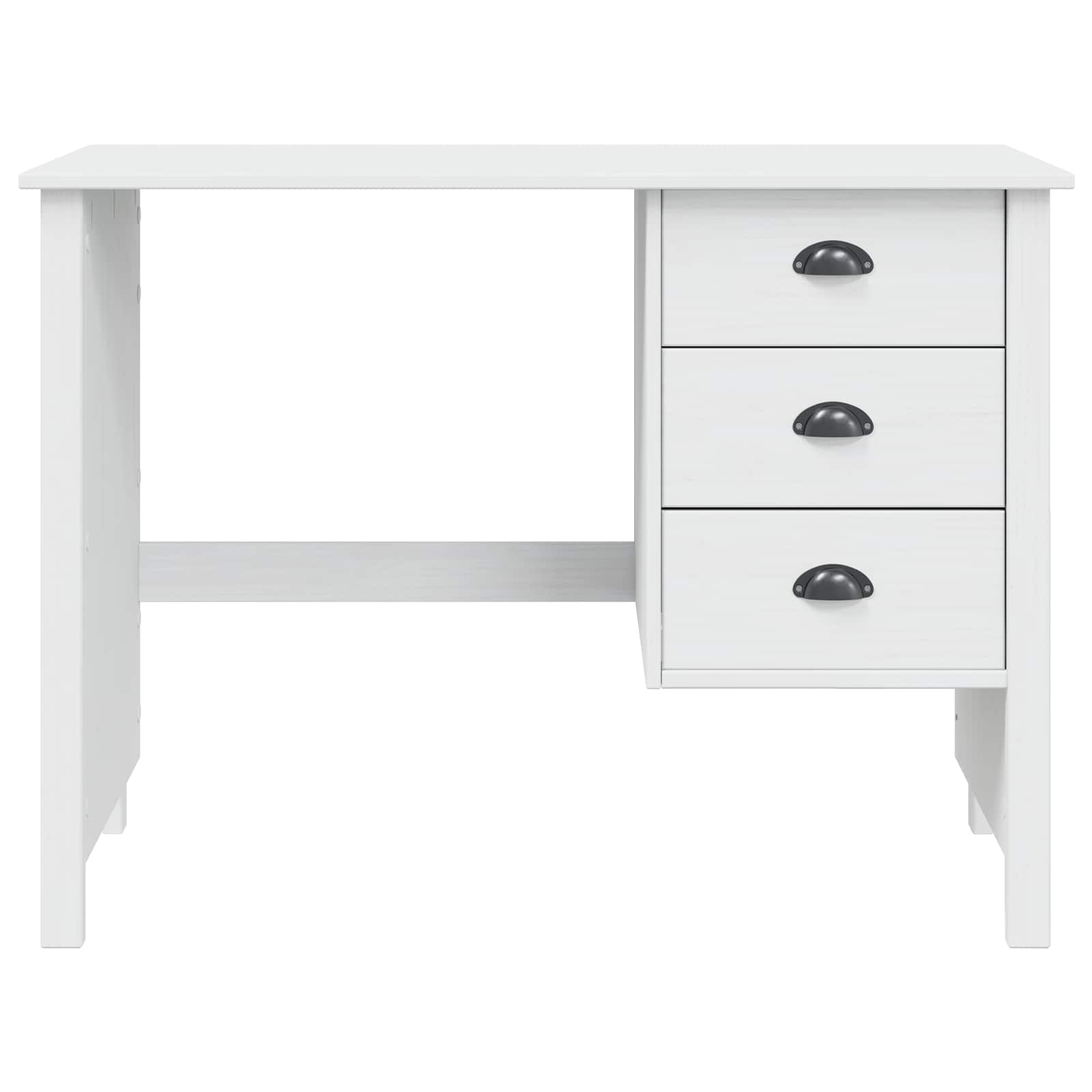 Schreibtisch mit Schubladen HILL Weiß 100 x 45 x 74 cm