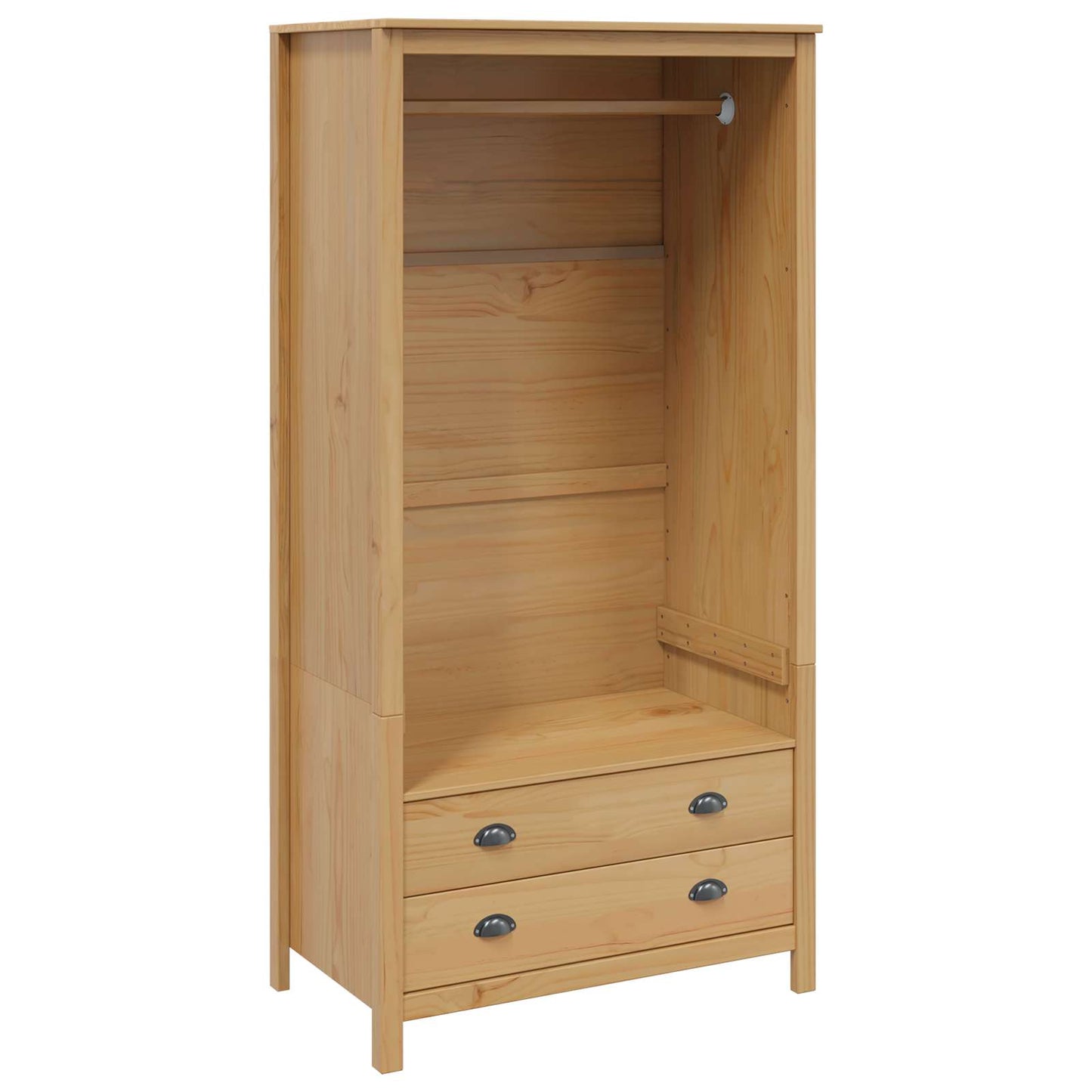 Kleiderschrank mit Schubladen HILL Honigbraun 84 x 50 x 170 cm