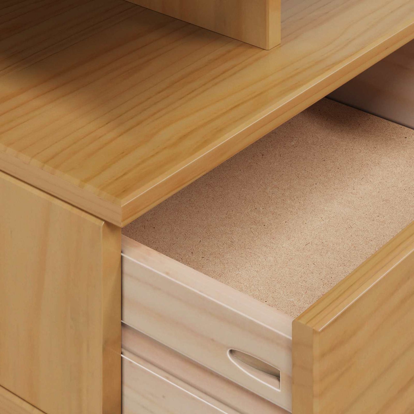 Nachttisch HILL Honigbraun 40 x 31 x 27 cm Massives Kiefernholz