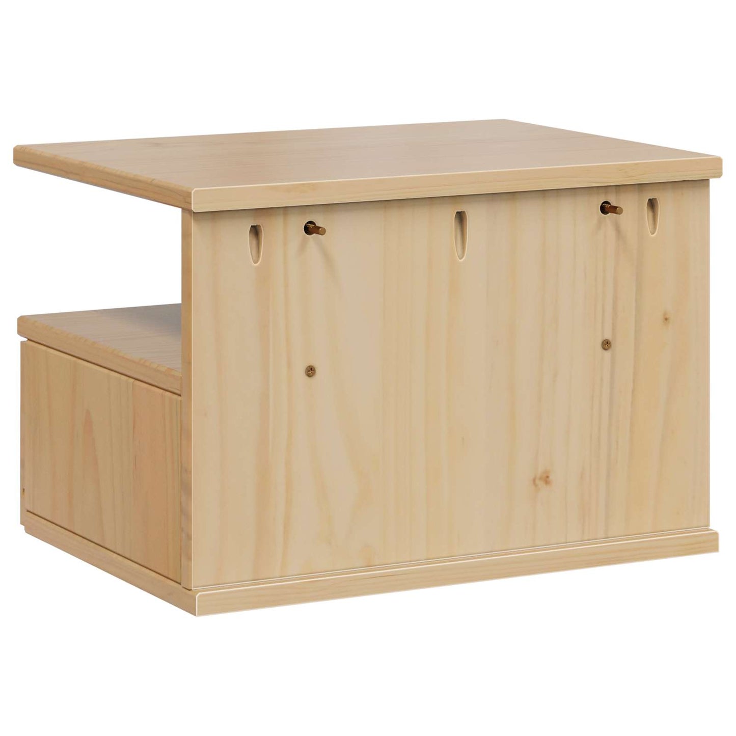 Nachttisch HILL Honigbraun 40 x 31 x 27 cm Massives Kiefernholz