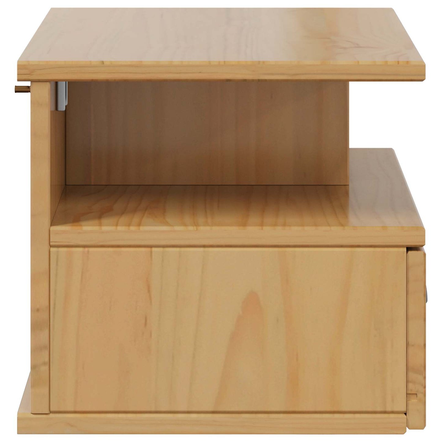 Nachttisch HILL Honigbraun 40 x 31 x 27 cm Massives Kiefernholz