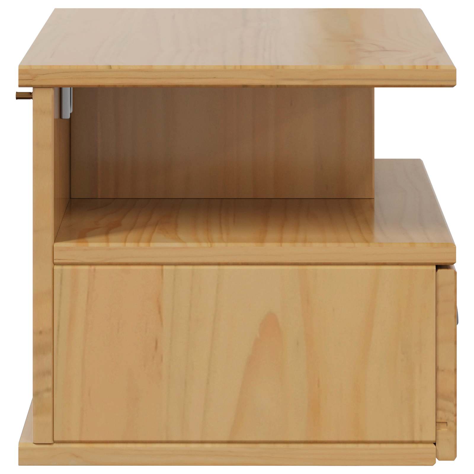 Nachttisch HILL Honigbraun 40 x 31 x 27 cm Massives Kiefernholz